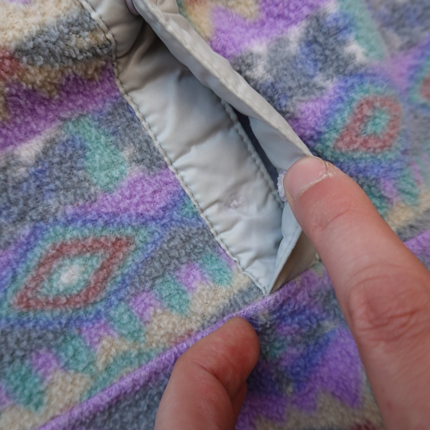 Vintage Black Feather Fleece - Size M
