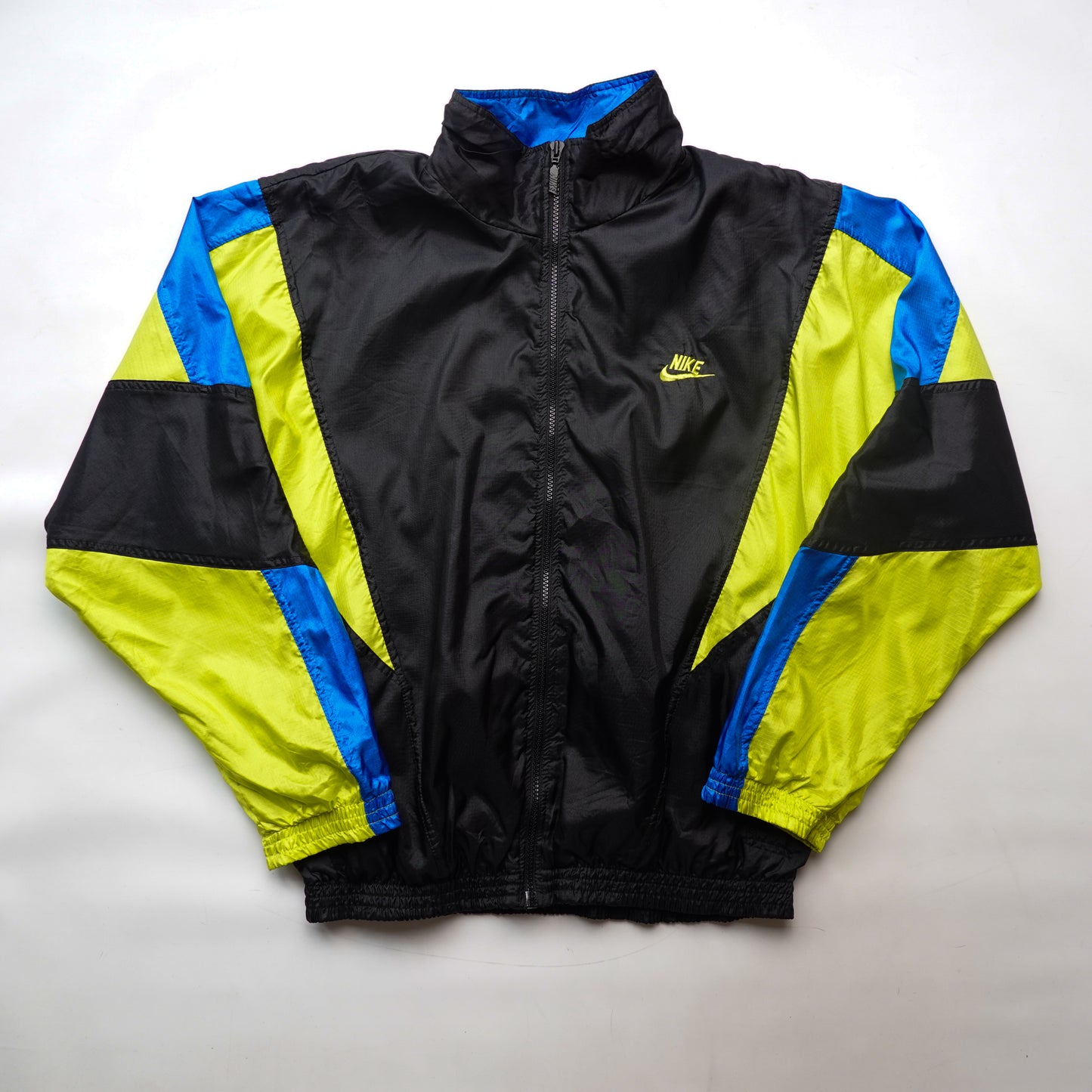 Vintage Nike Windbreaker BLUE/YELLOW - Size M