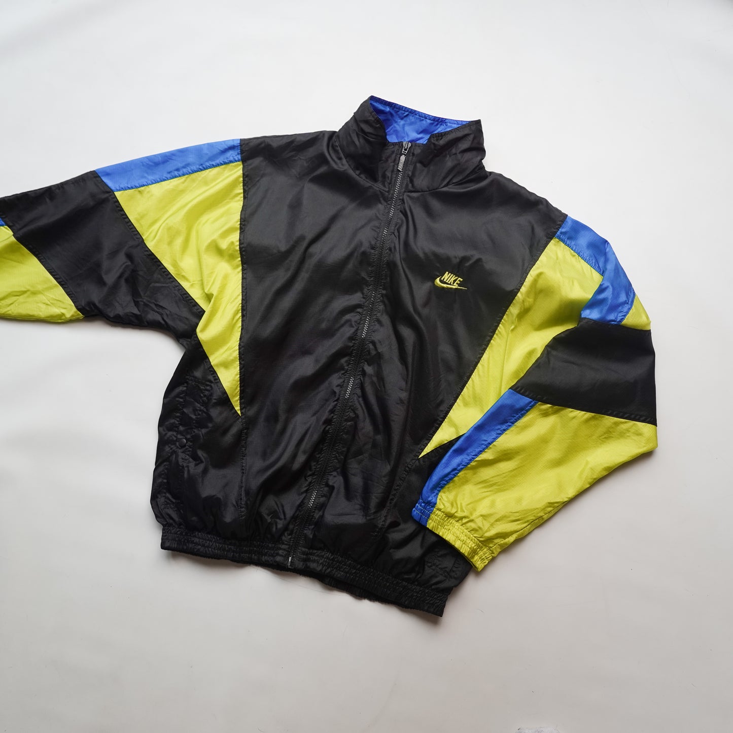 Vintage Nike Windbreaker BLUE/YELLOW - Size M