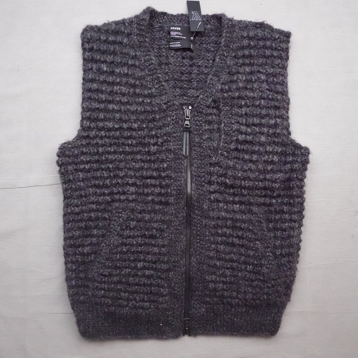 Haven Hand Knitted Canadian Wool Vest - Size M