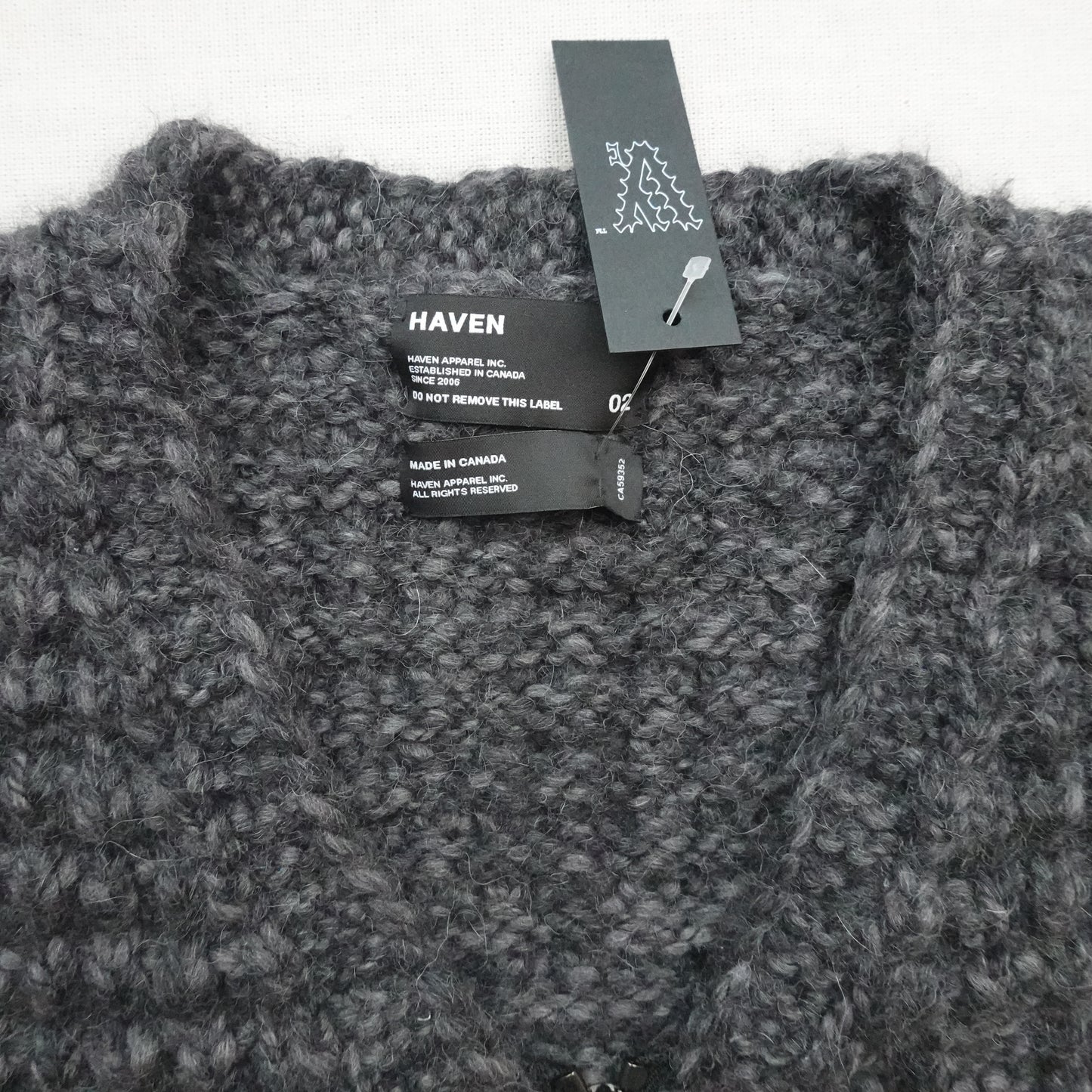 Haven Hand Knitted Canadian Wool Vest - Size M