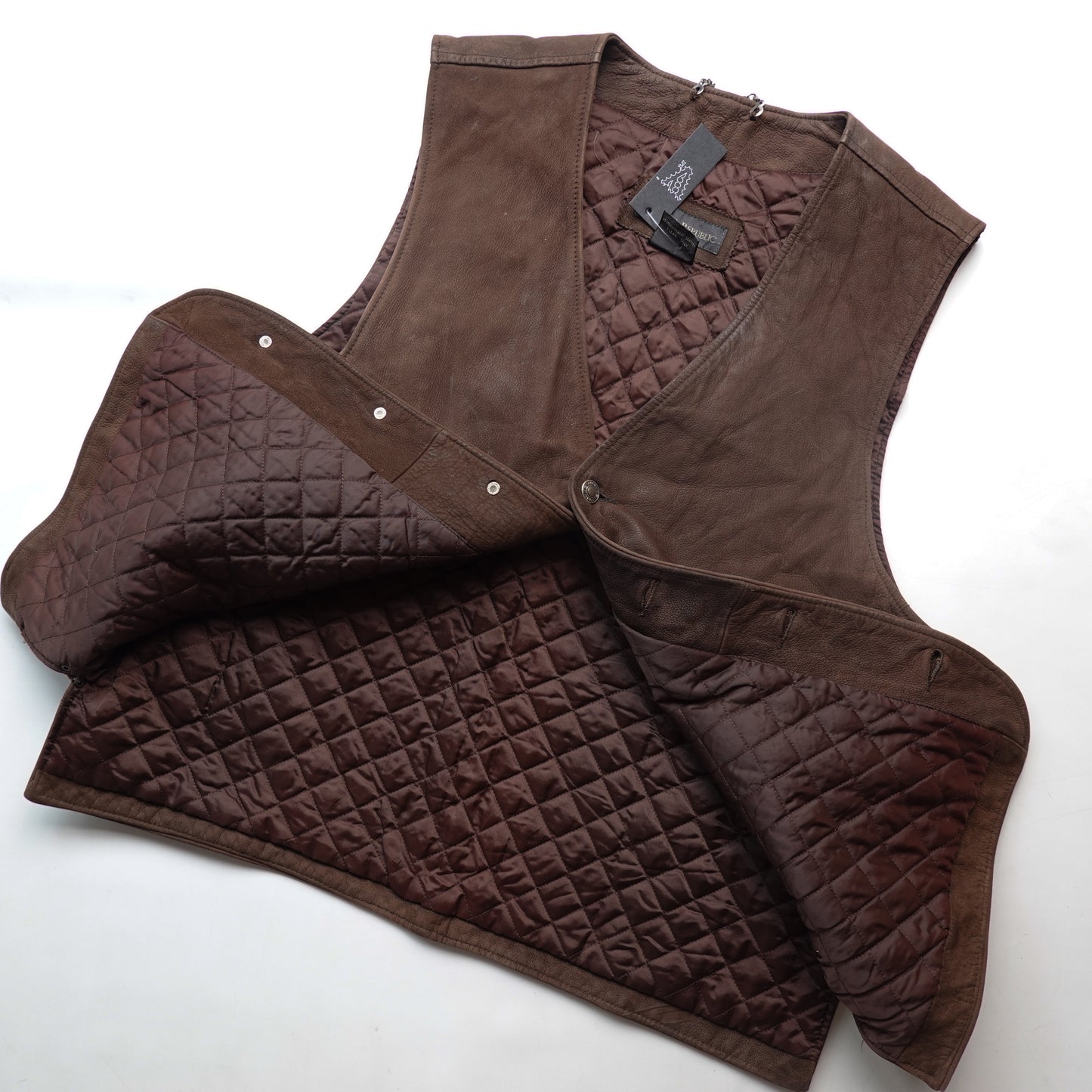 Vintage Banana Republic Leather Vest - Size L