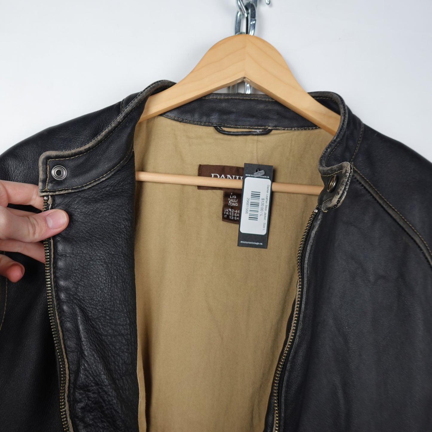 Danier Leather Biker Jacket - Size L