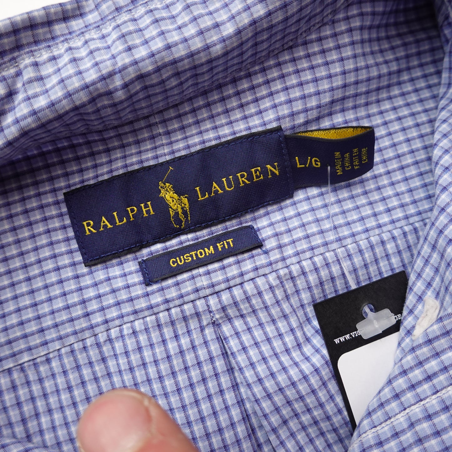 Polo RL Blue Dress Shirt - Size L