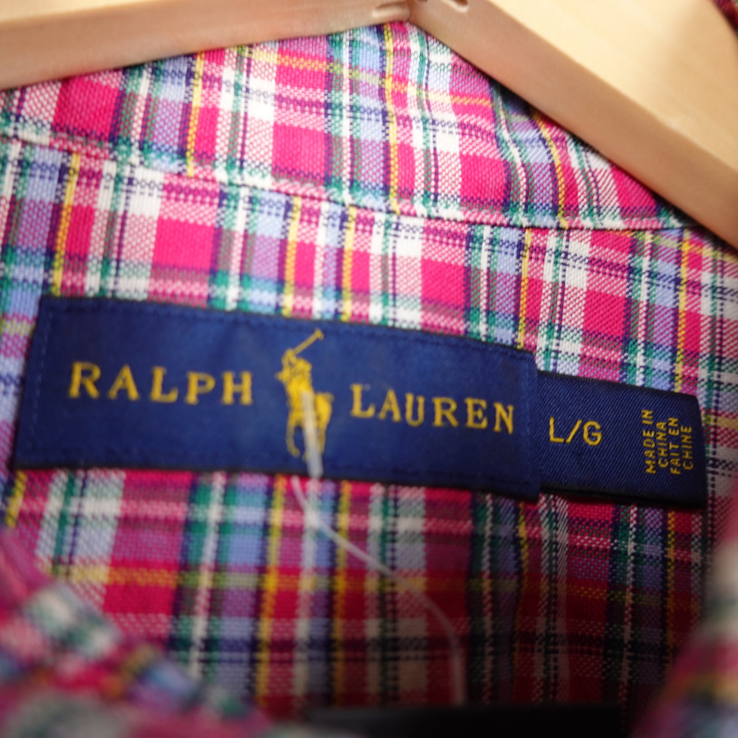 Polo RL Plaid Button Up - Size L