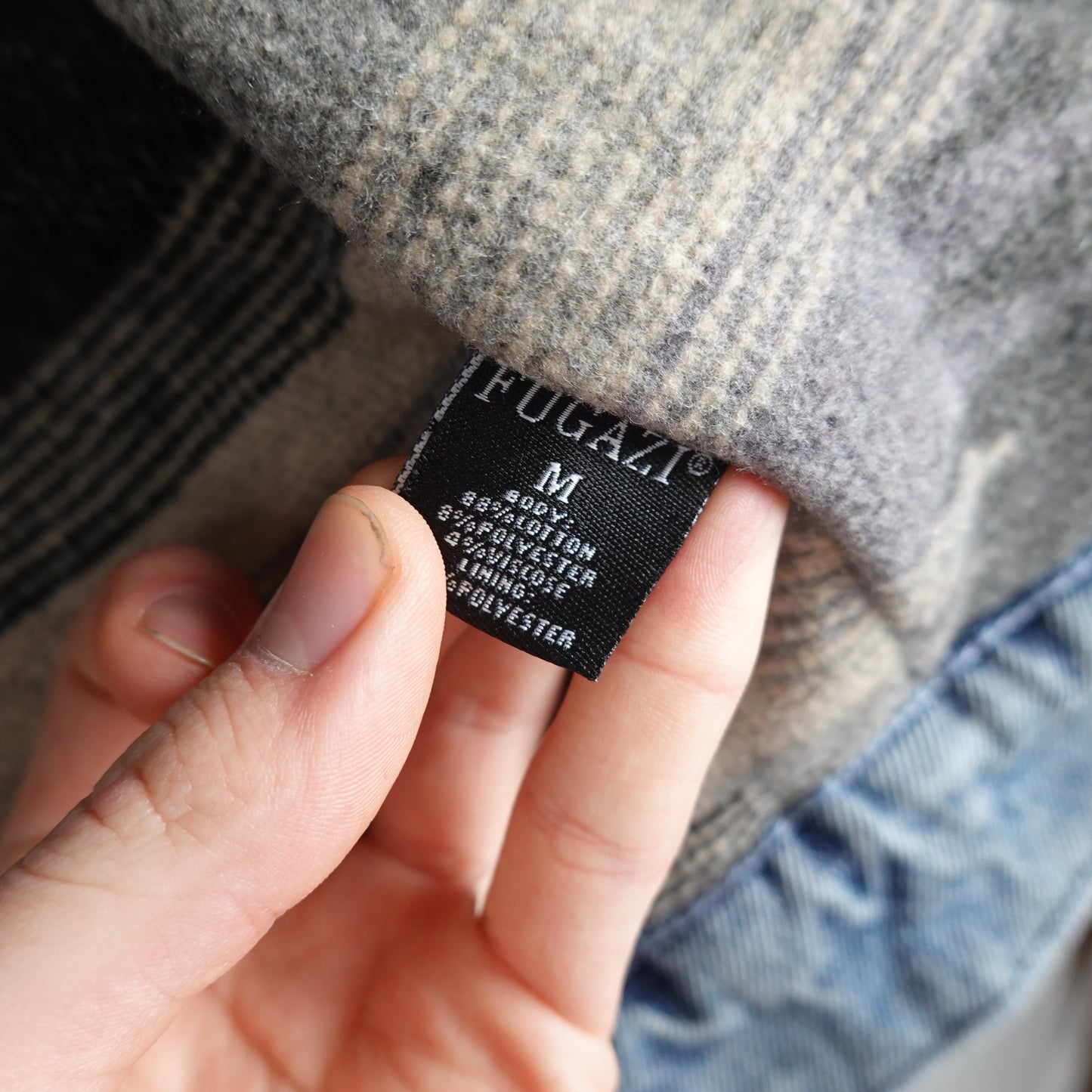 Fugazi Lined Denim Jacket - Size M