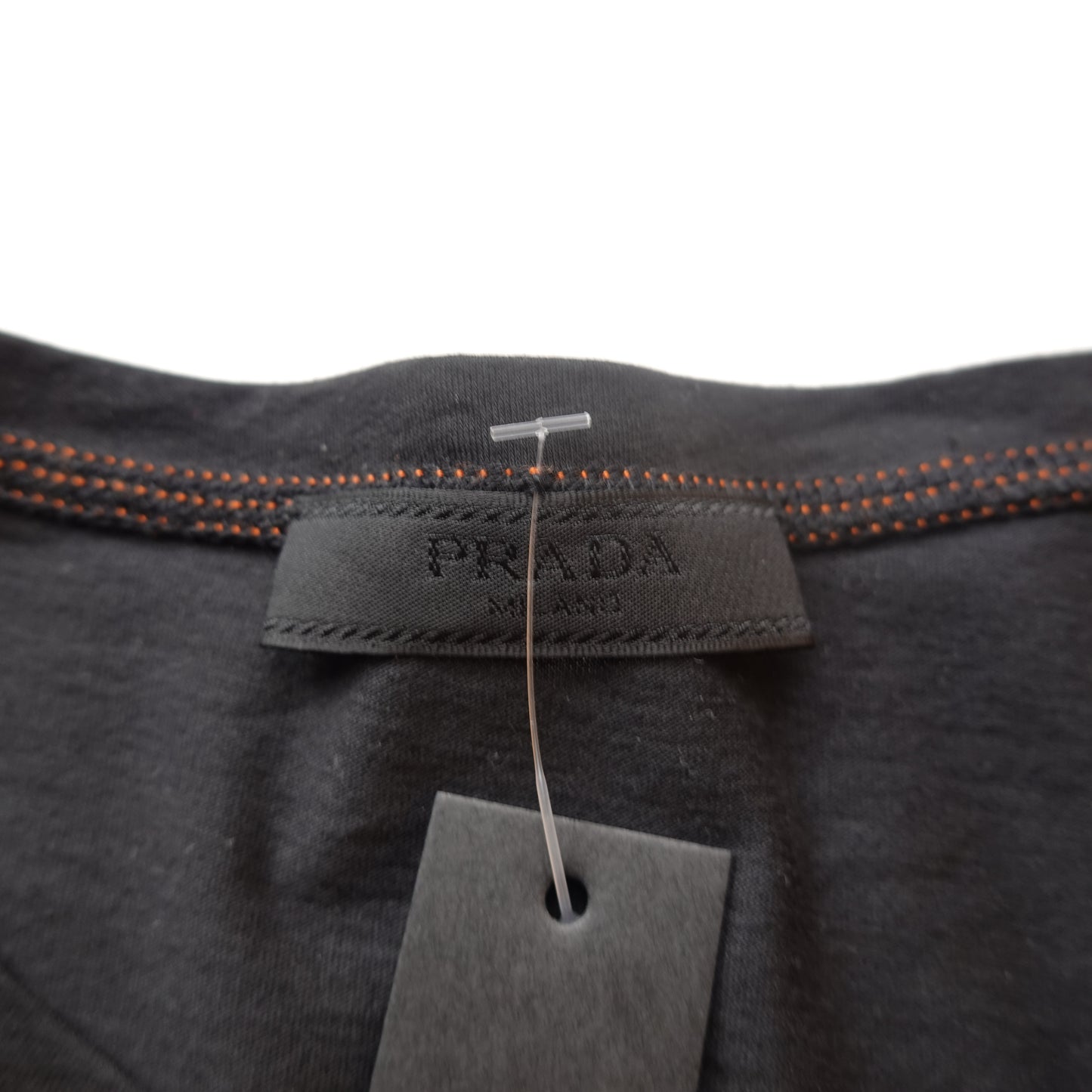 Prada Contrast Stitch Pocket Tee - Size L