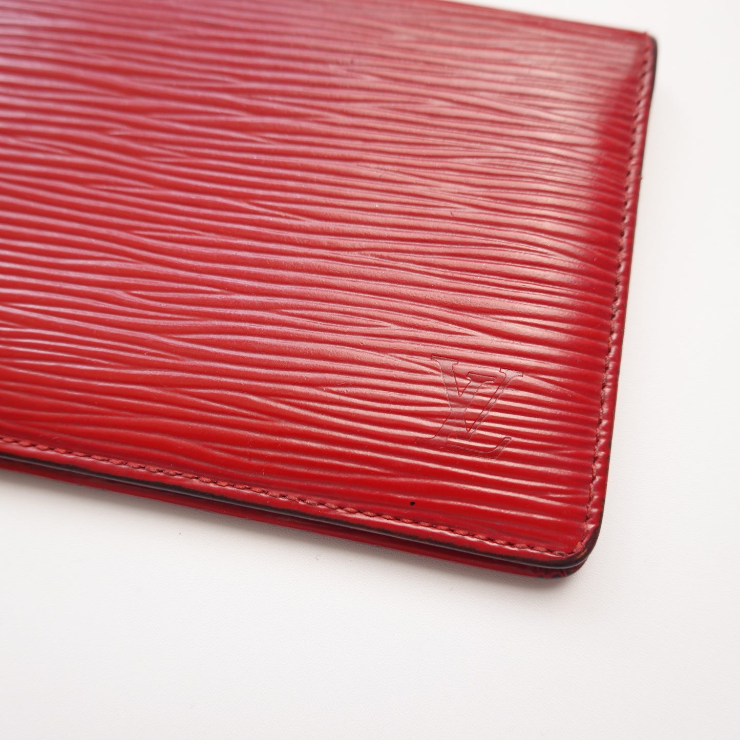 Louis Vuitton Red Epi Leather Card Holder