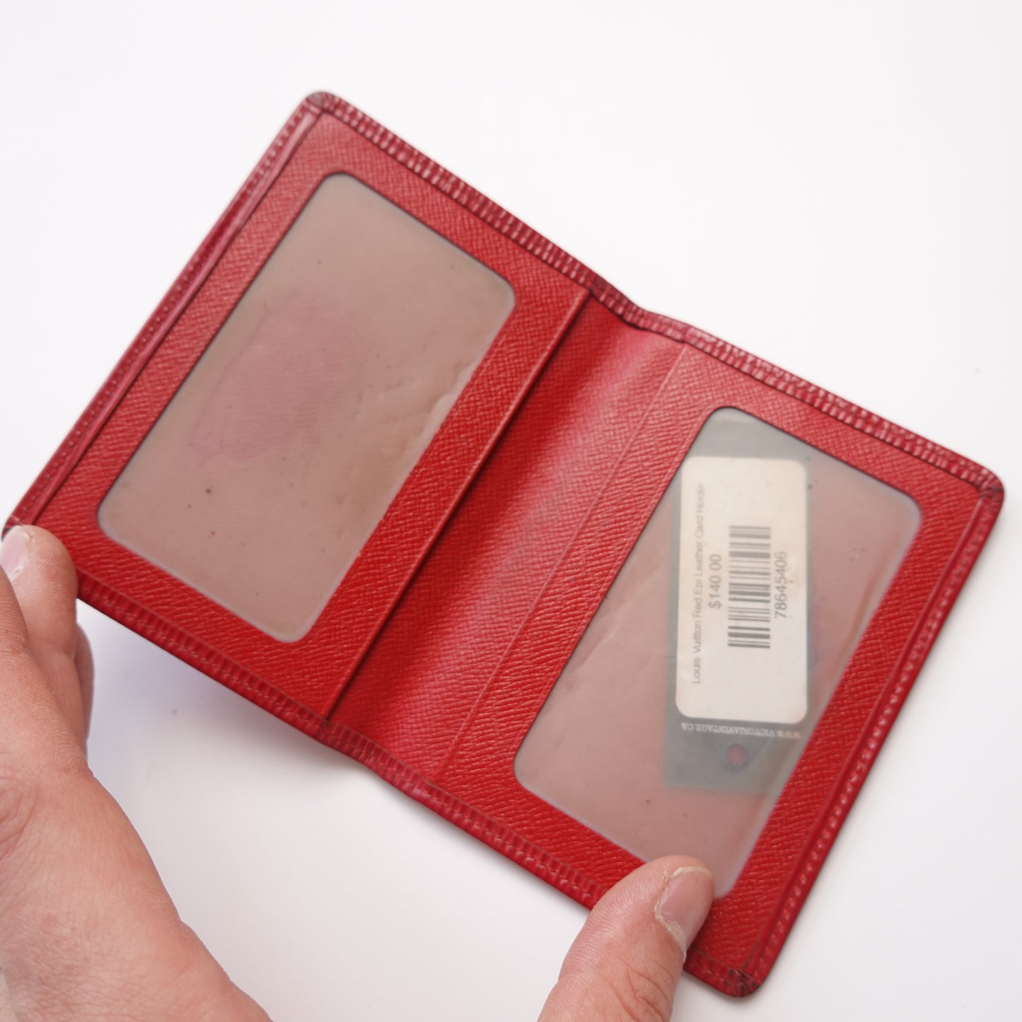 Louis Vuitton Red Epi Leather Card Holder