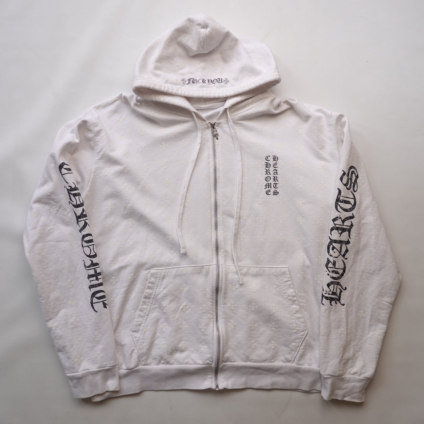 Chrome Hearts Plus Cross All Over Print Zip Up - Size XL