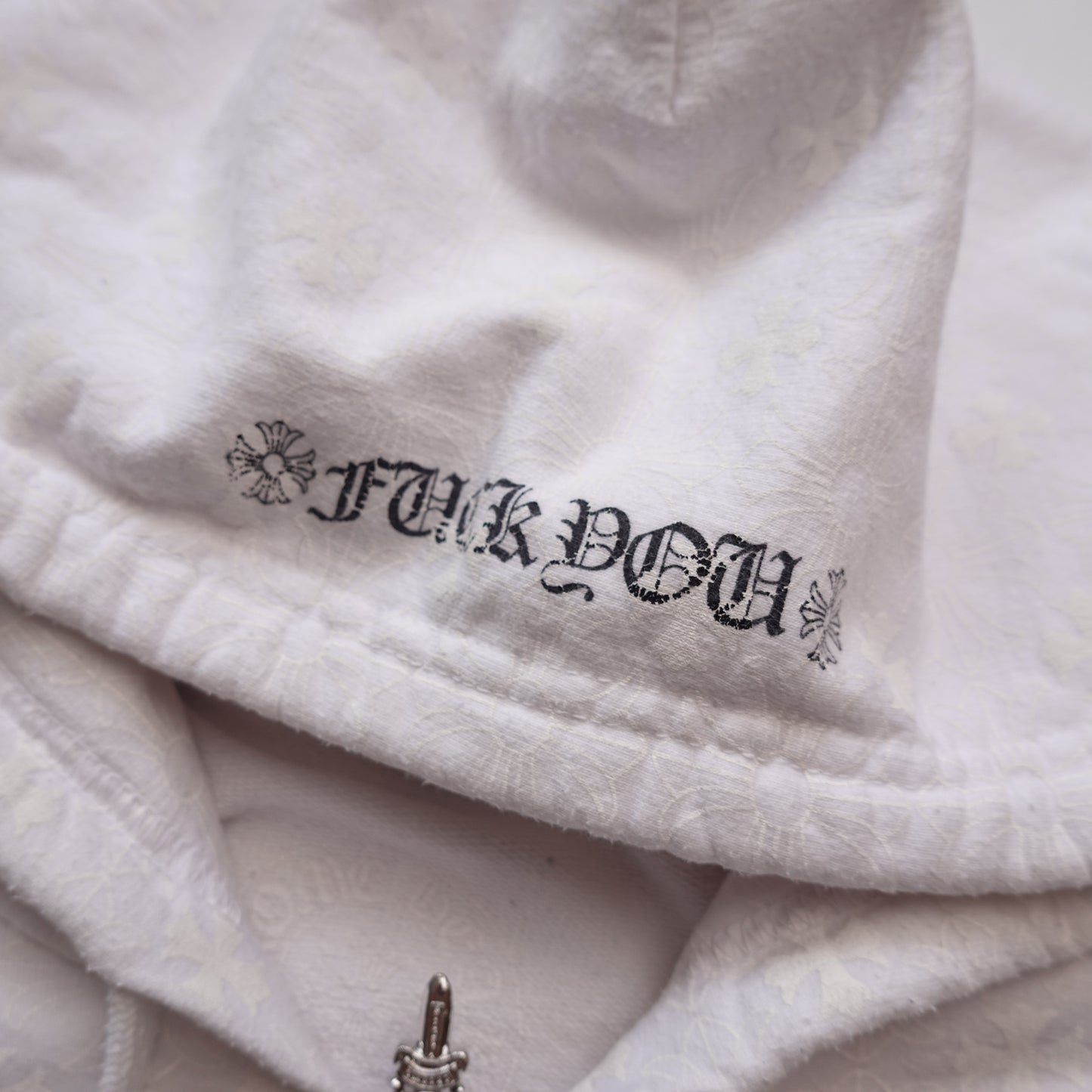 Chrome Hearts Plus Cross All Over Print Zip Up - Size XL