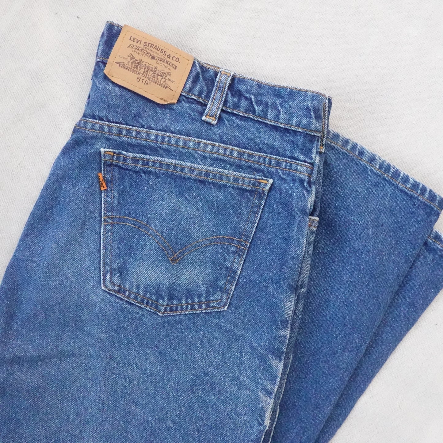 Vintage Levi's 619 Orange Tabs - Size 35