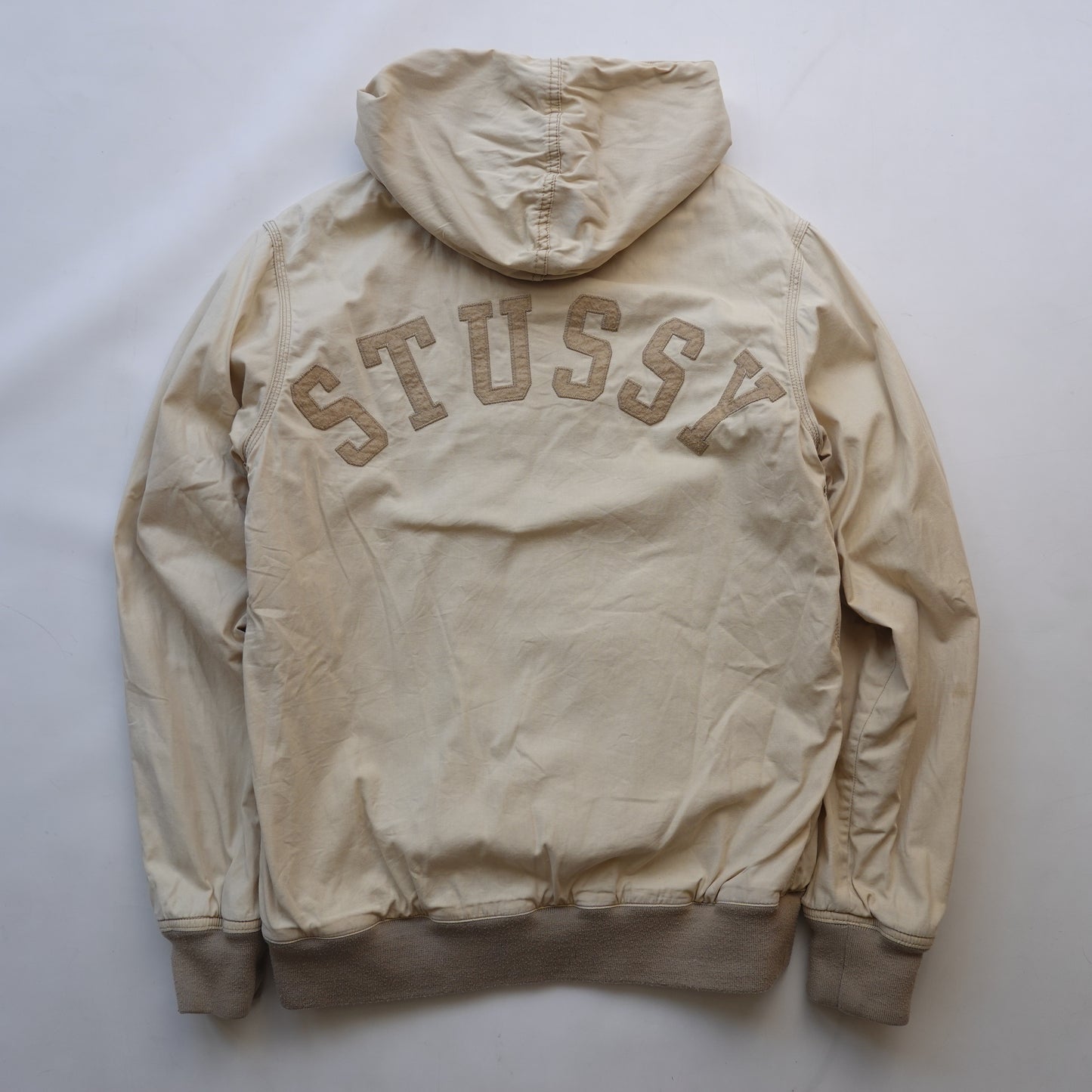 Vintage Stussy Thermal Lined Khaki Jacket - Size M