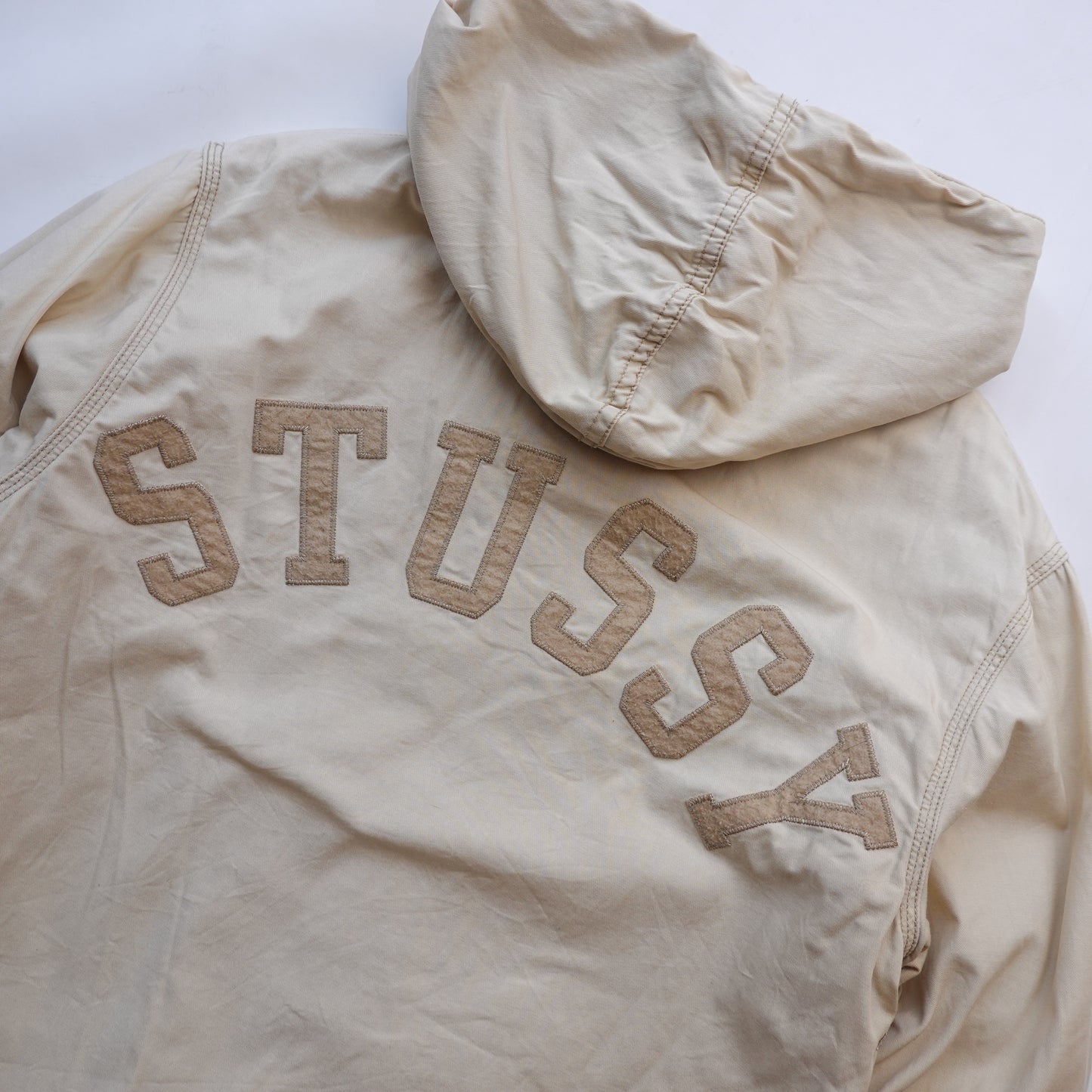 Vintage Stussy Thermal Lined Khaki Jacket - Size M