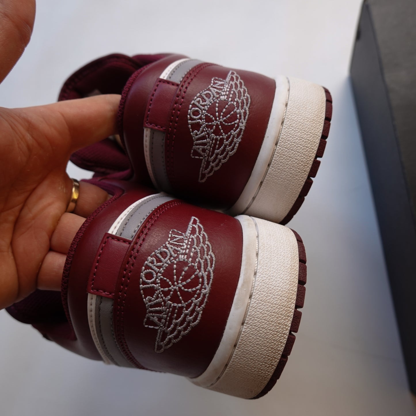 Jordan 1 Low White Bordeaux - Size 11