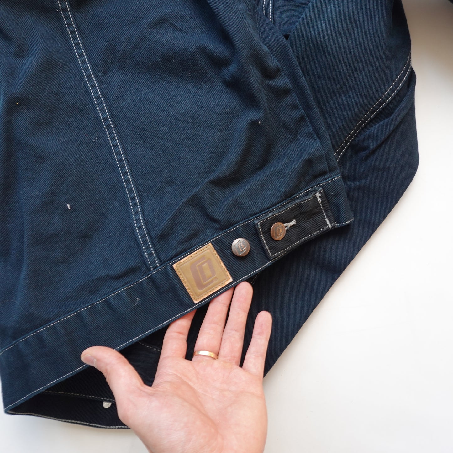 Y2K CD Jeans Denim Jacket - Size XL