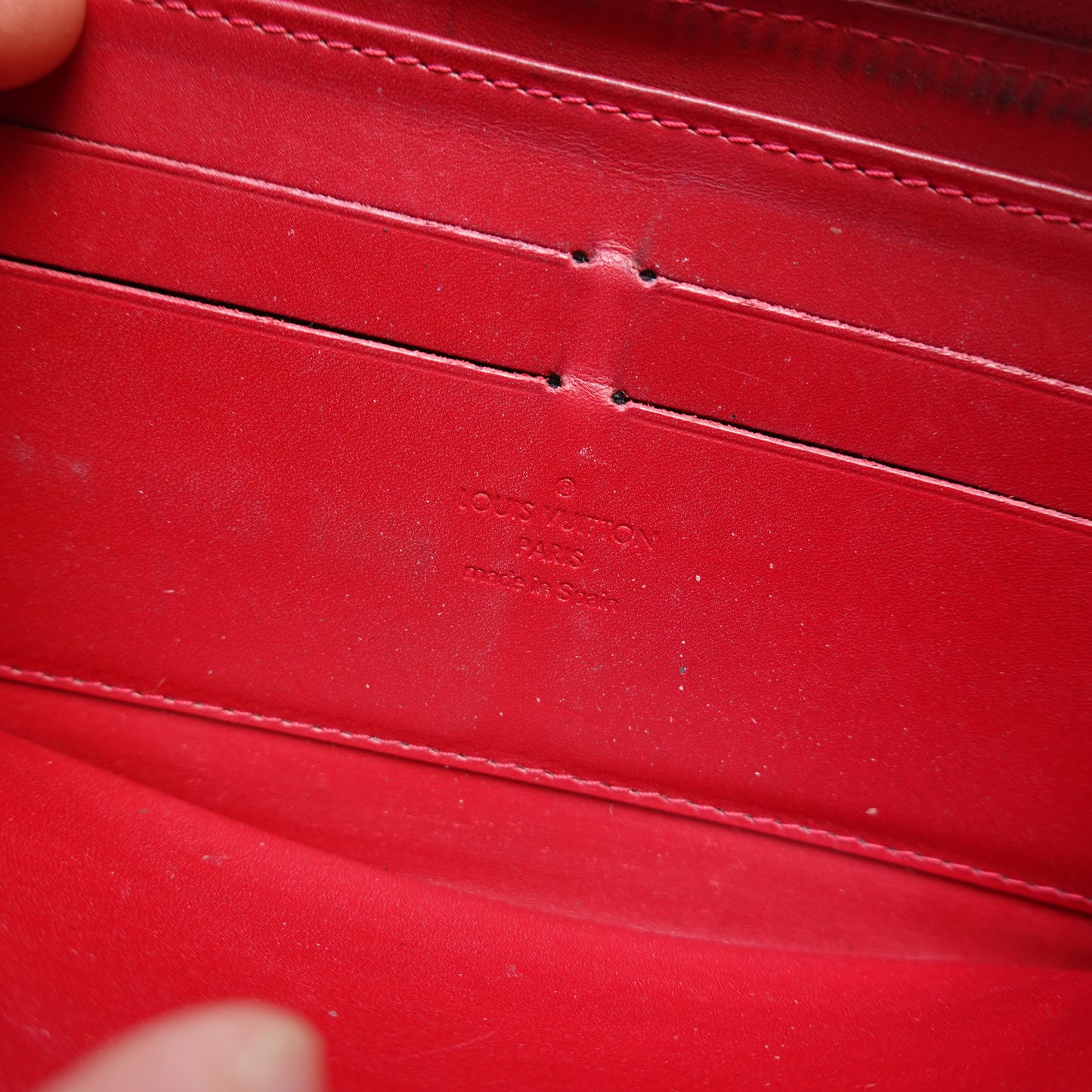 2008 Louis Vuitton Gloss Red Long Wallet