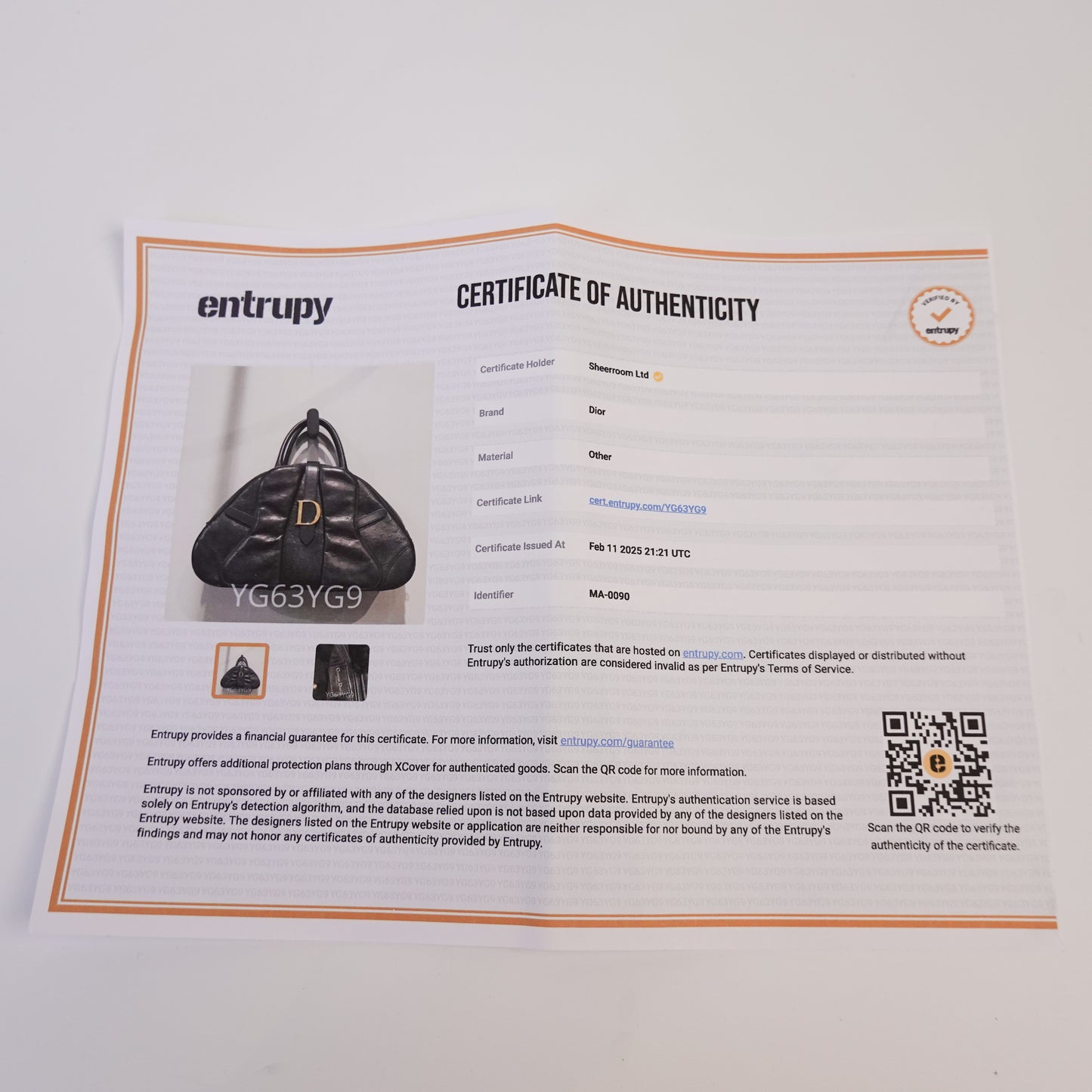 Dior Double Saddle Ostrich Leather Bag