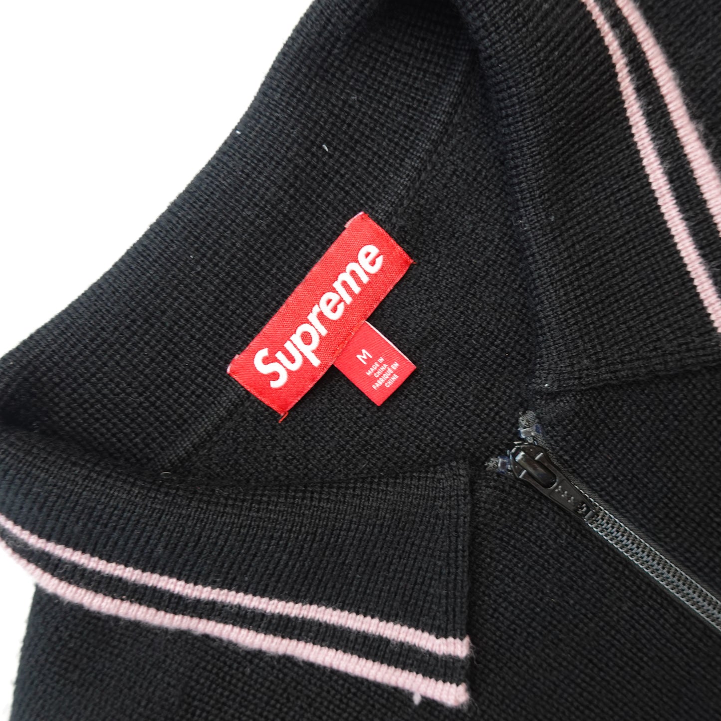 FW24 Supreme Zip Up Polo Sweater - Size M