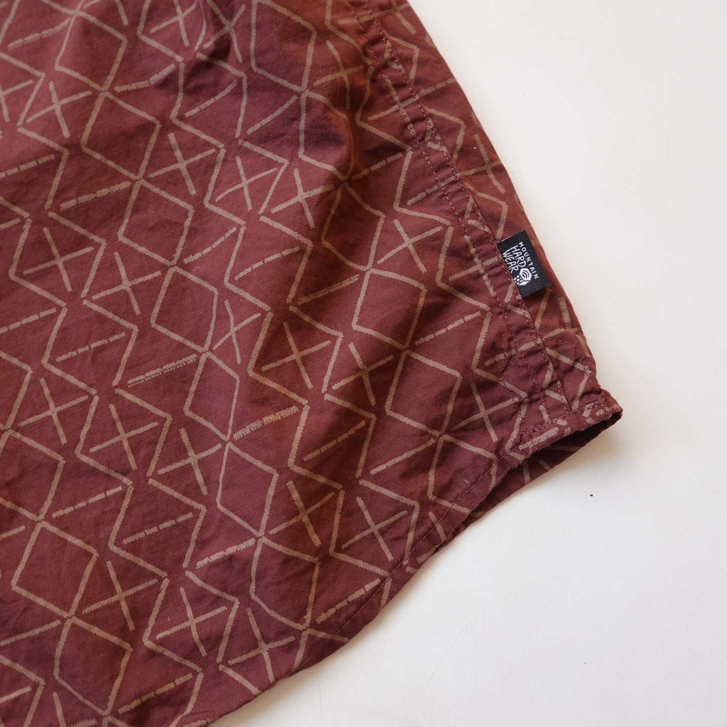 Mountain Hardwear Geometric SS Button Up - Size XXL