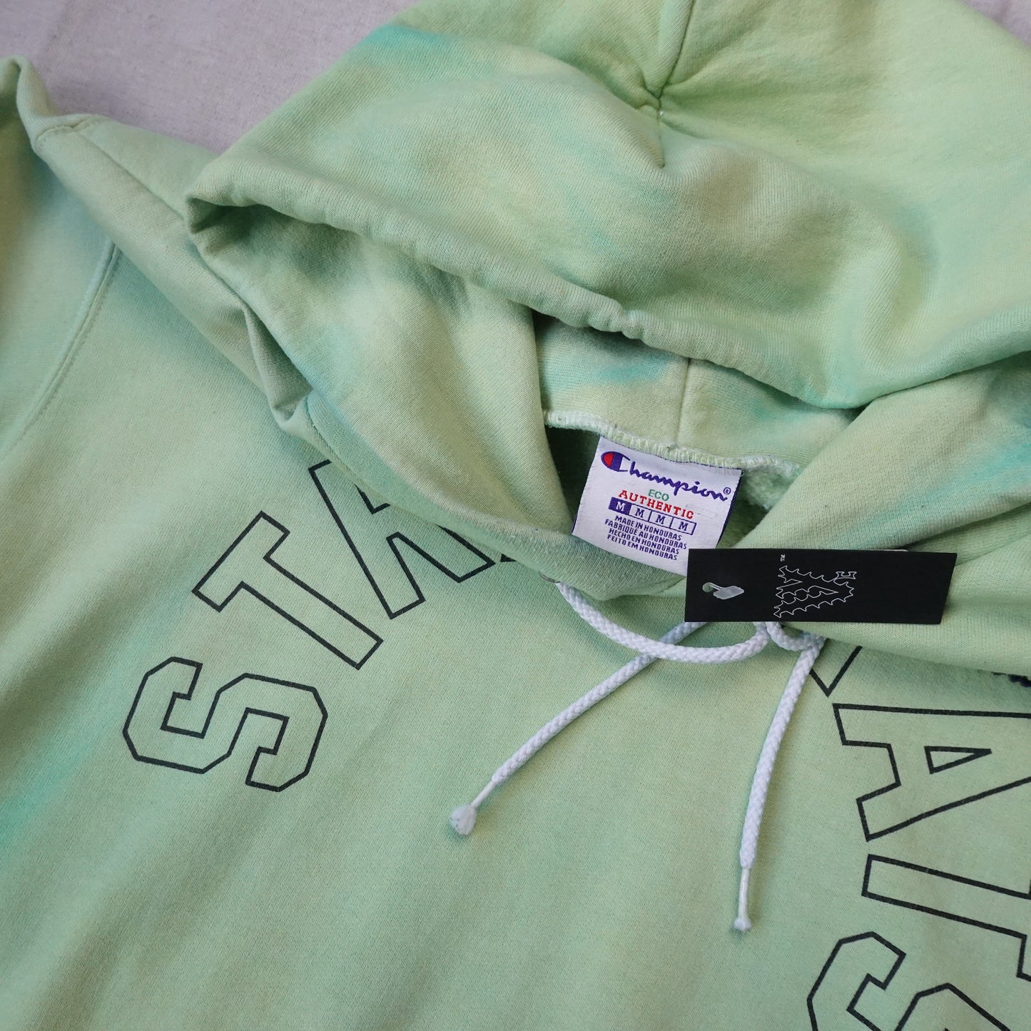 Stray Rats Printed-On Vintage Hoodie - Size M