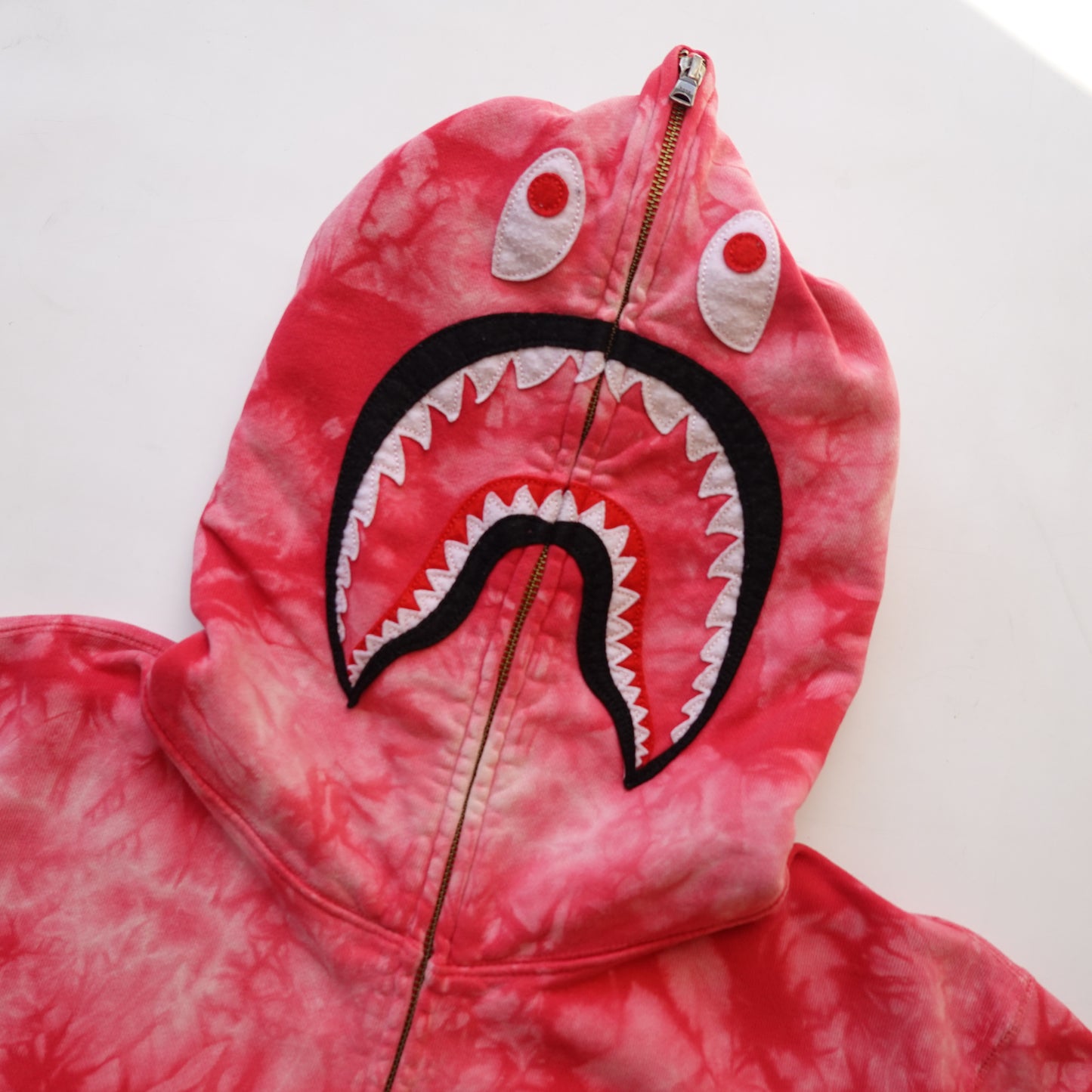 Bape Tie Dye Shark Hoodie - Size L