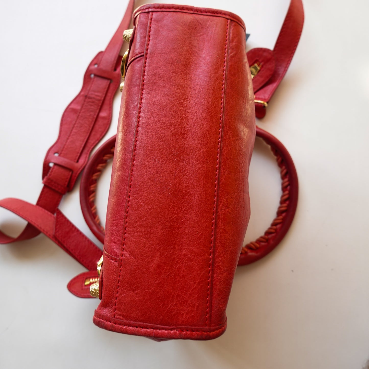 Balenciaga Mini City Bag - Red
