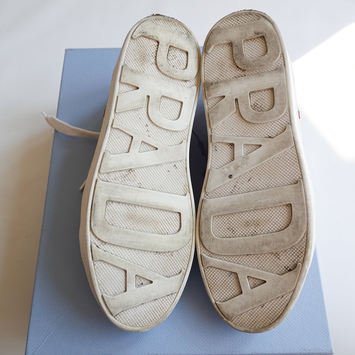 Prada Cactus Saffiano Low Top Sneaker - Size 38