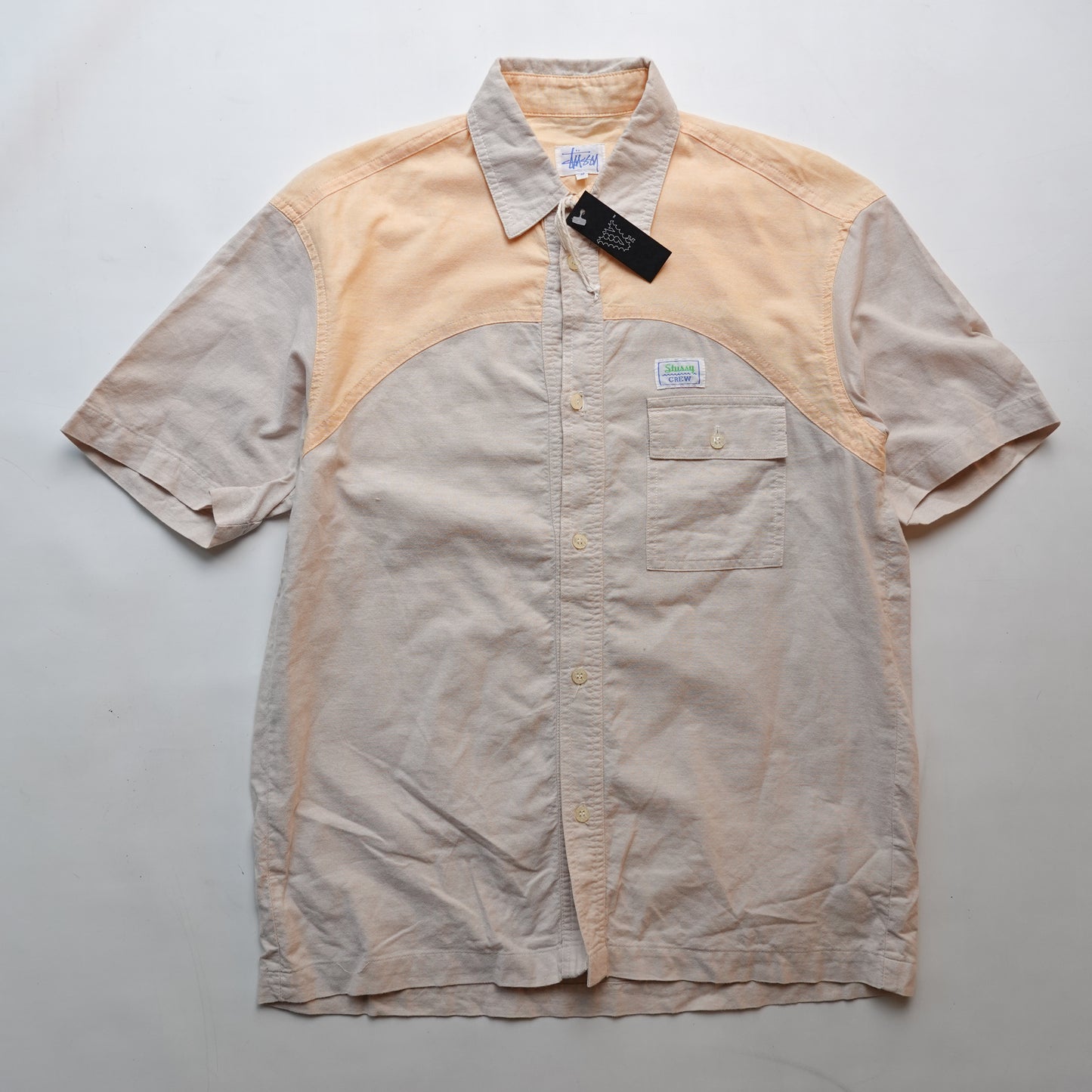 90s Stussy Short Sleeve Button Up - Size S