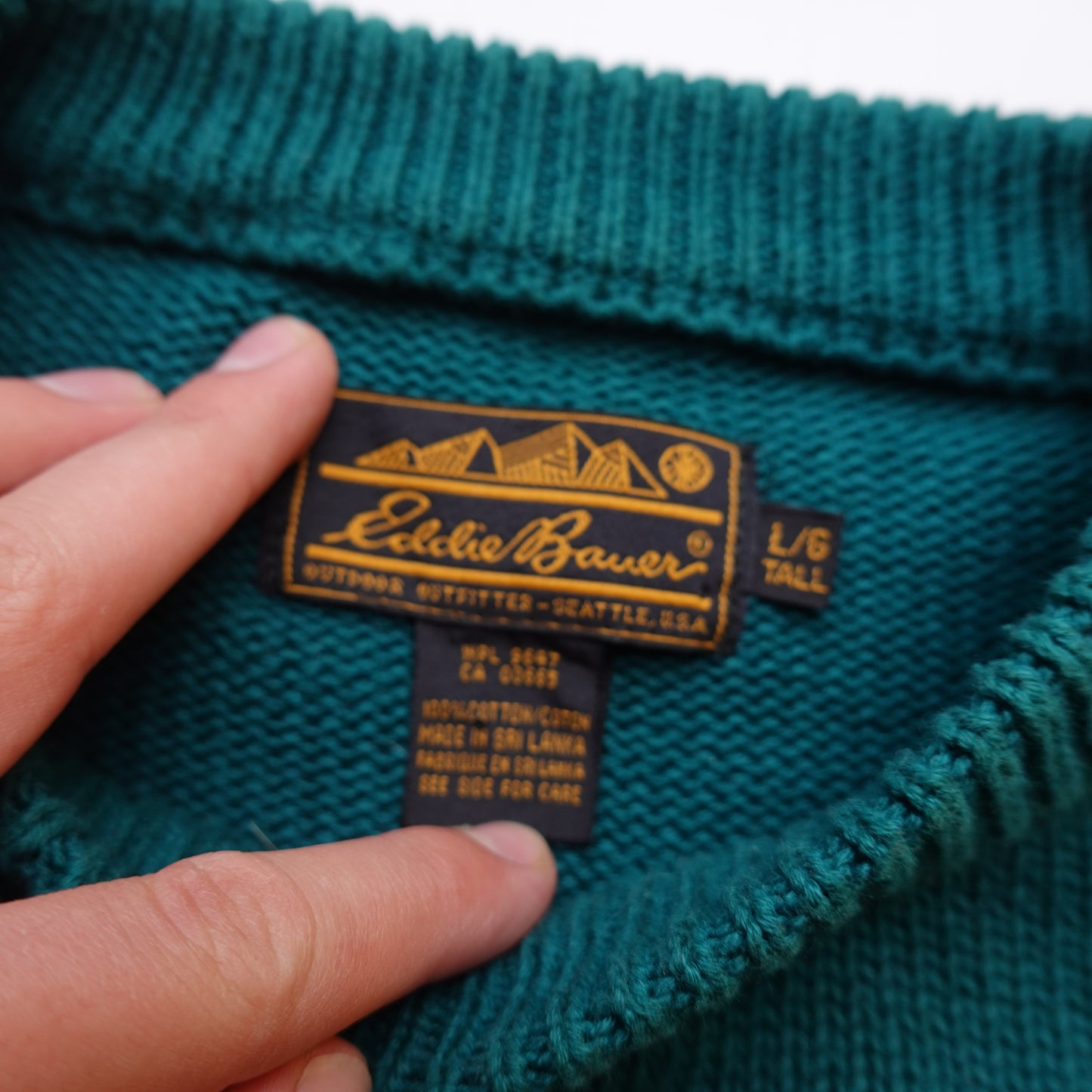 Eddie Bauer Green Knit - Size L