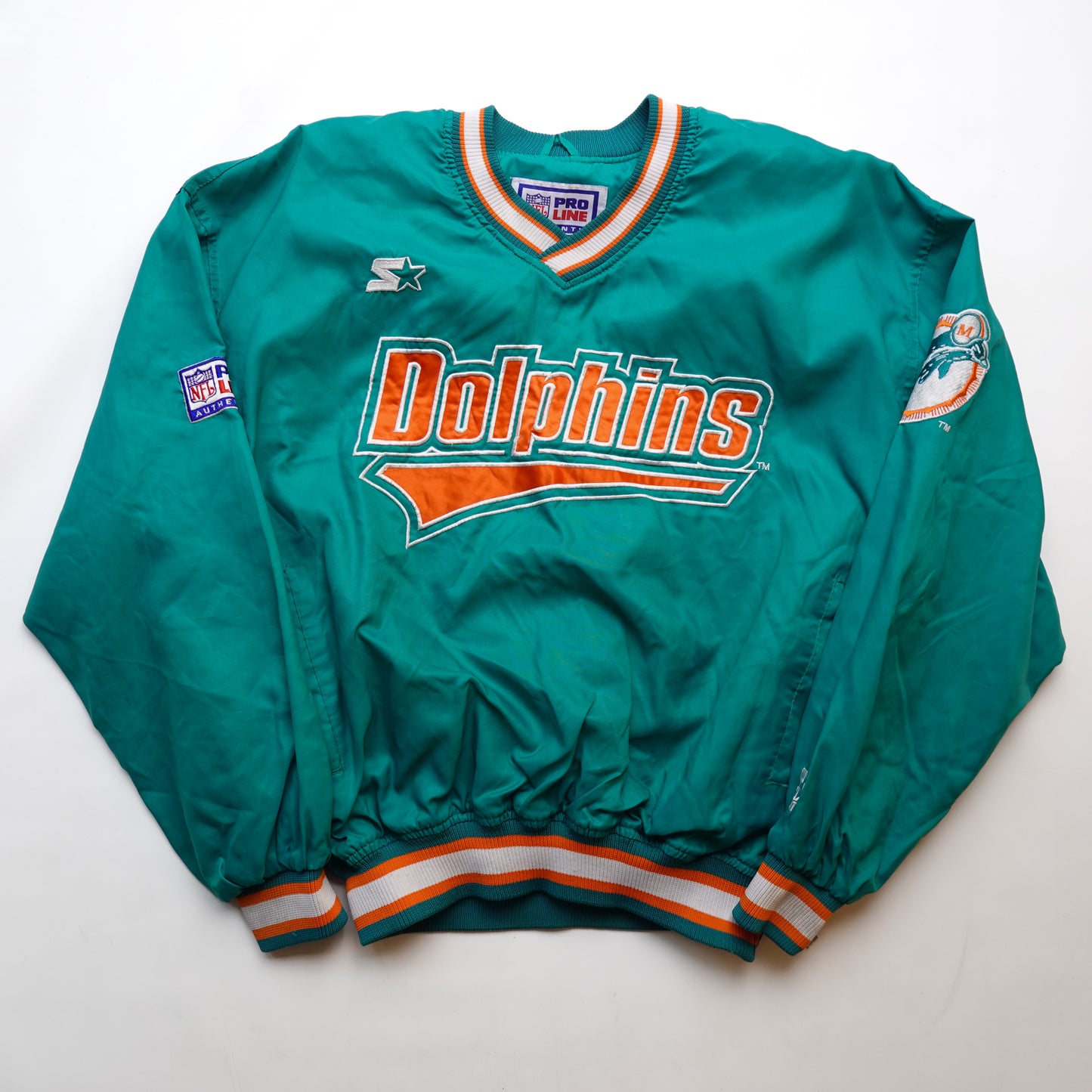 Vintage Starter Dolphins Pullover Jacket - Size M
