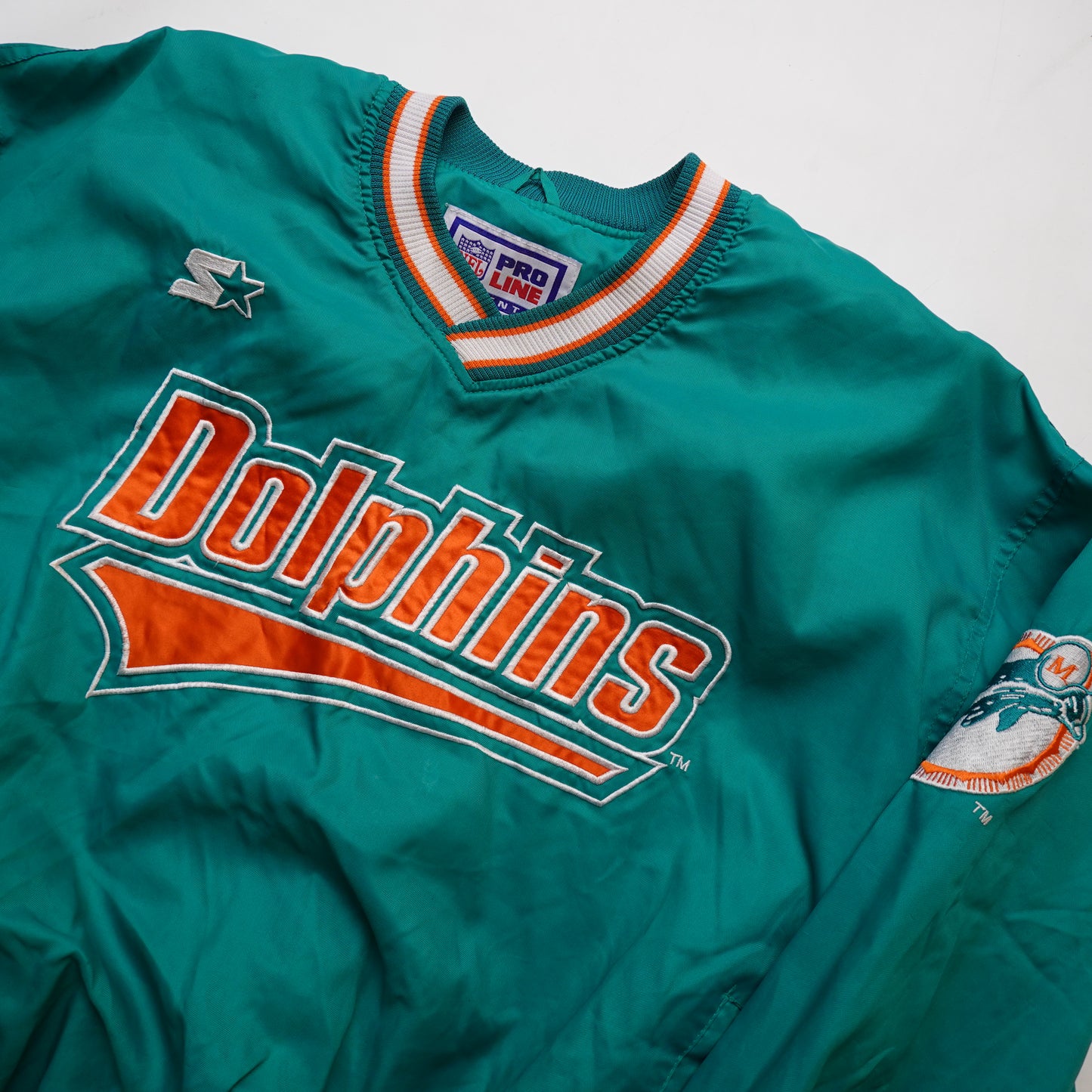 Vintage Starter Dolphins Pullover Jacket - Size M