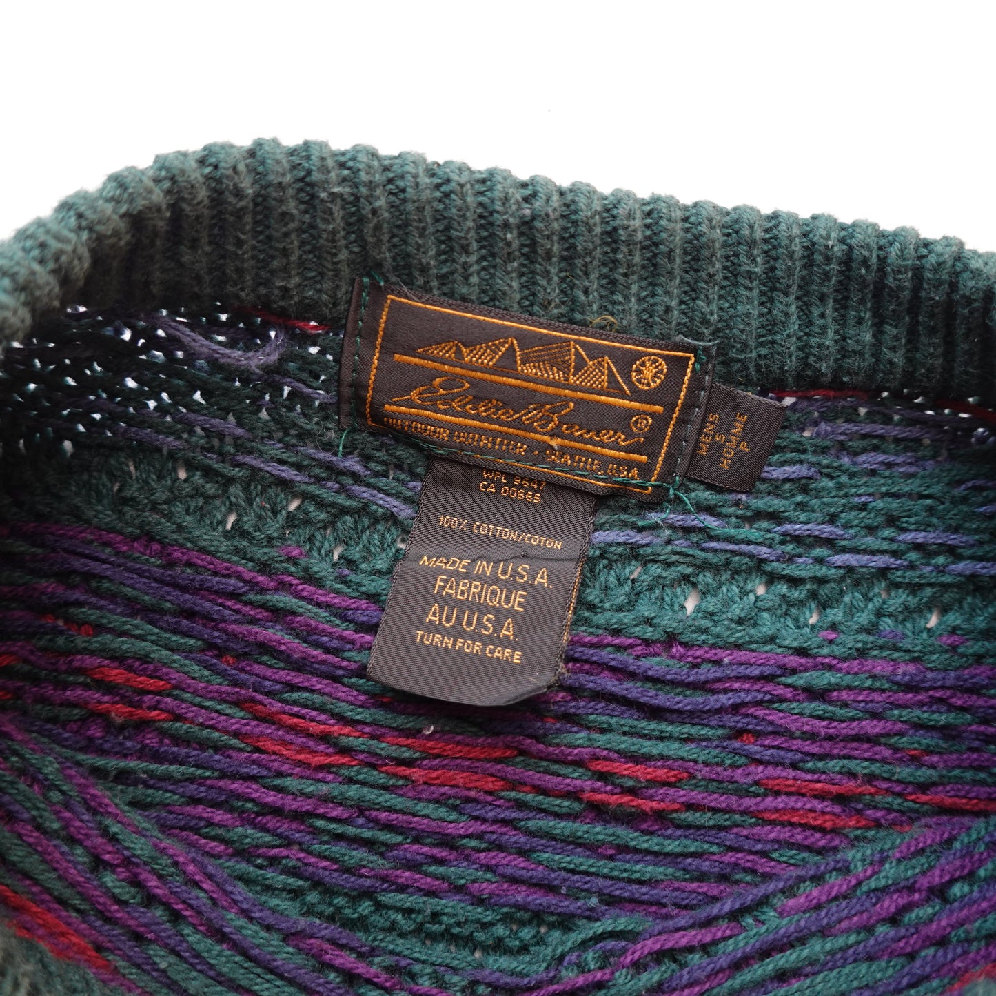 Eddie Bauer Floral Knit - Size L