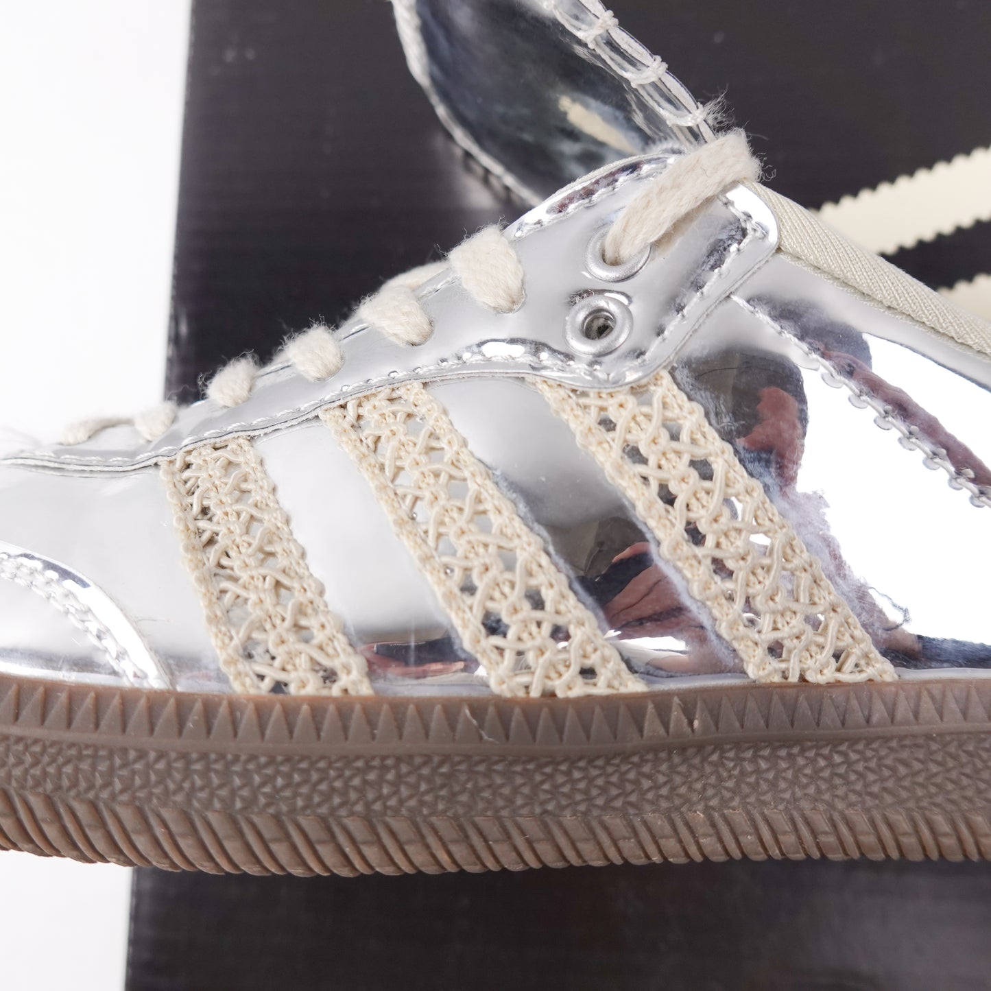Wales Bonner x Adidas Metallic Silver Samba - Size 7.5