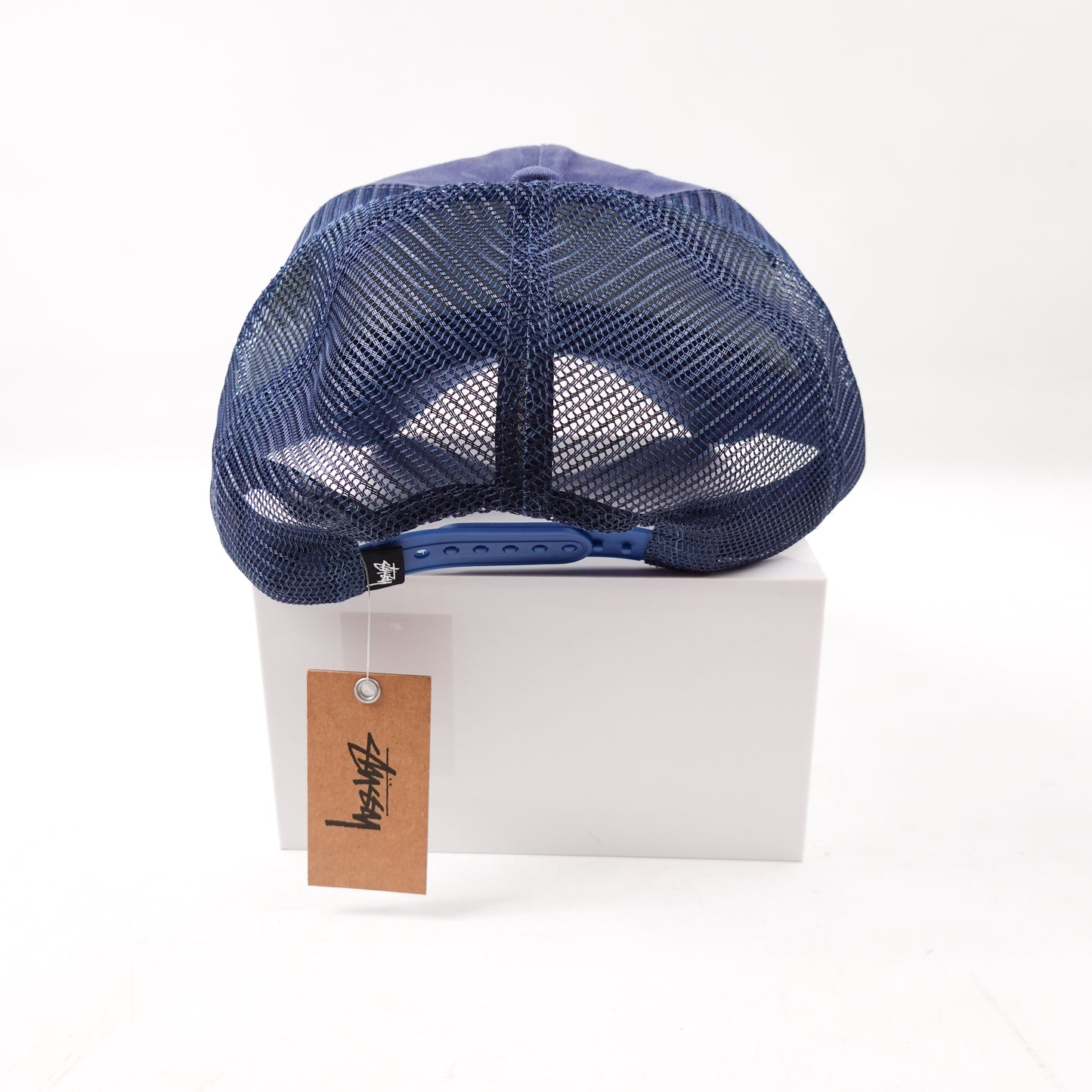 Stussy Cursive Canvas Navy Hat