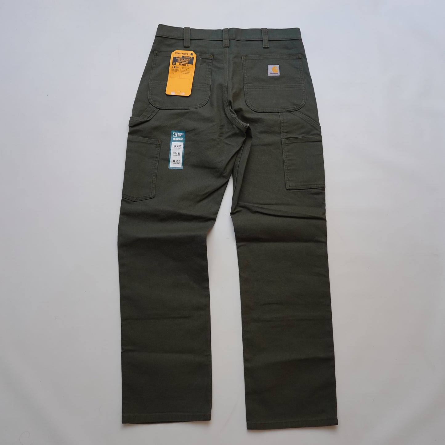 Carhartt Olive Green Double Knees - Size 32
