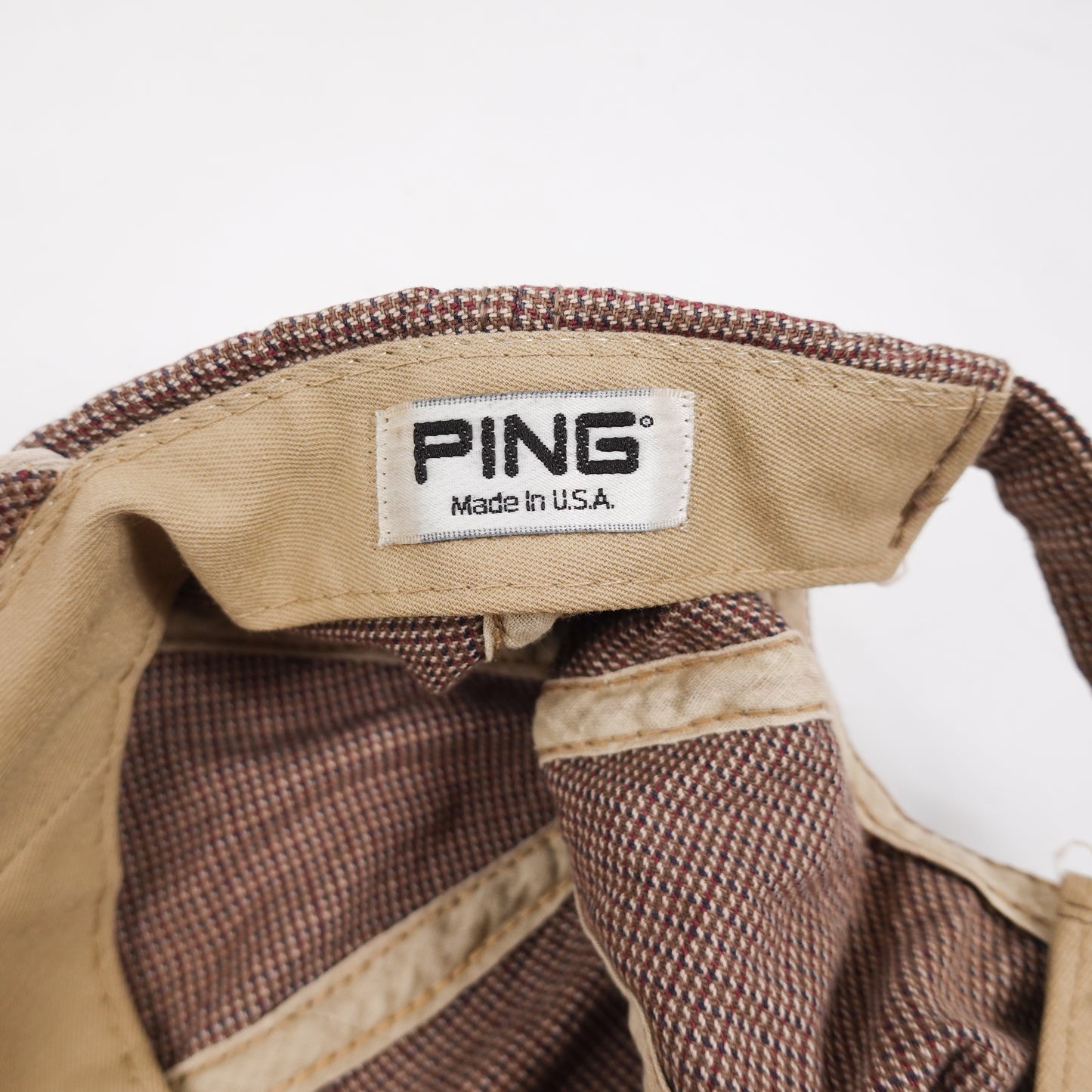 1990s Ping Plaid Golf Hat