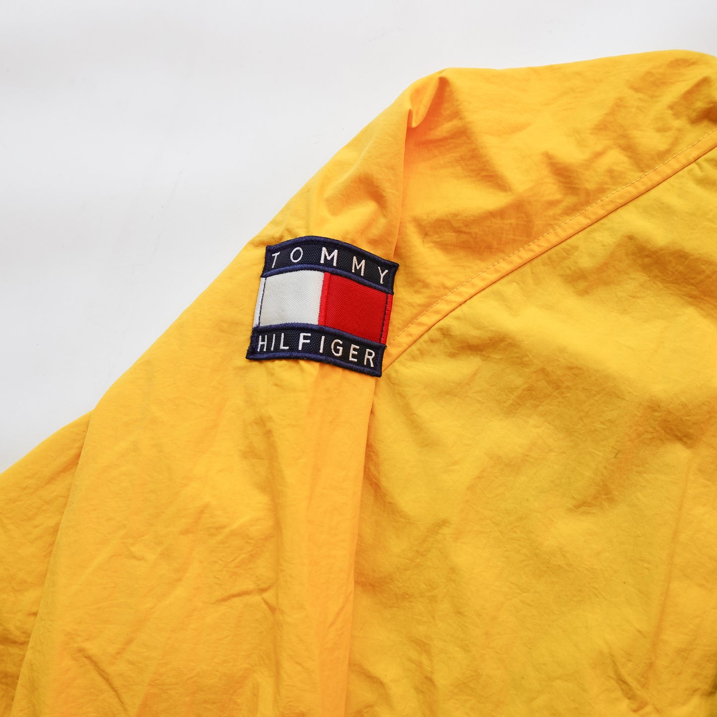 1990s Tommy Hilfiger Yellow Windbreaker - Size M