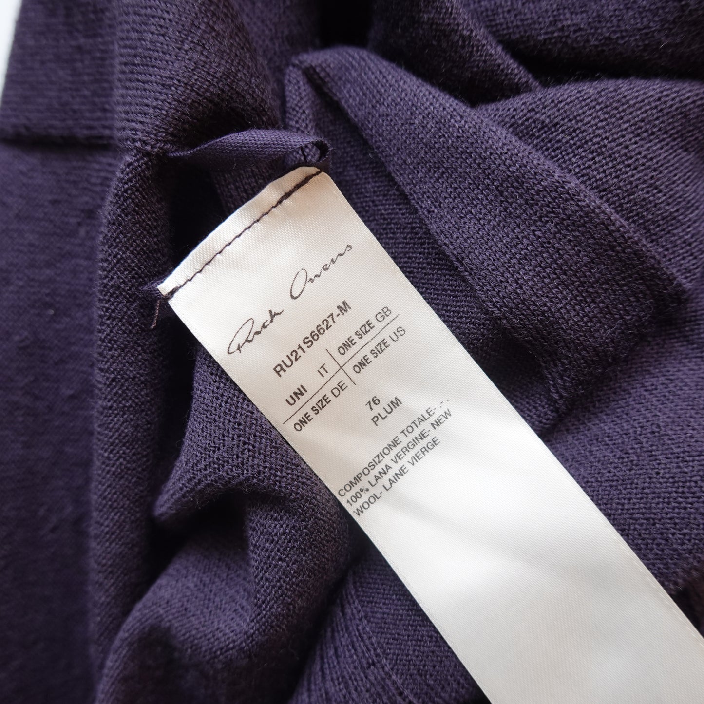 Rick Owens Phlegethon SS21 Navy Sweater - One Size