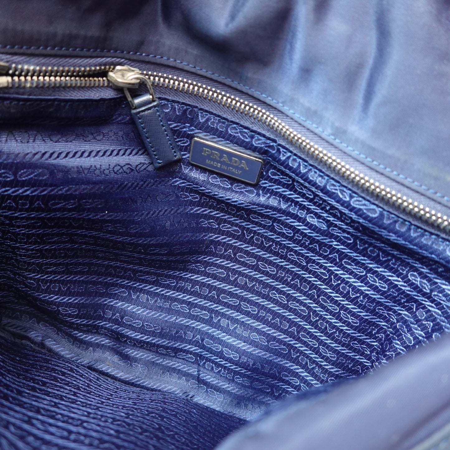 Vintage Prada Navy Messenger Bag