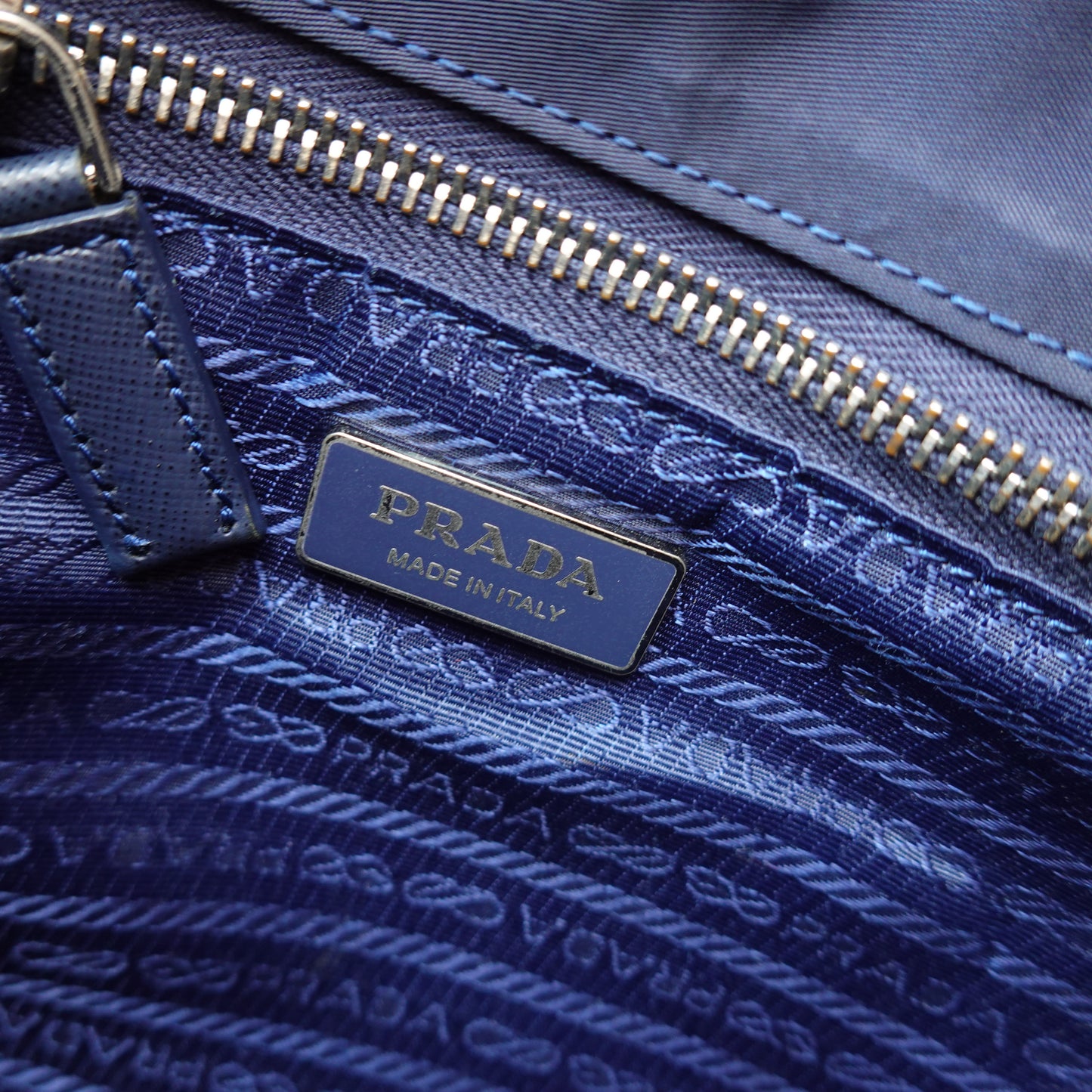 Vintage Prada Navy Messenger Bag