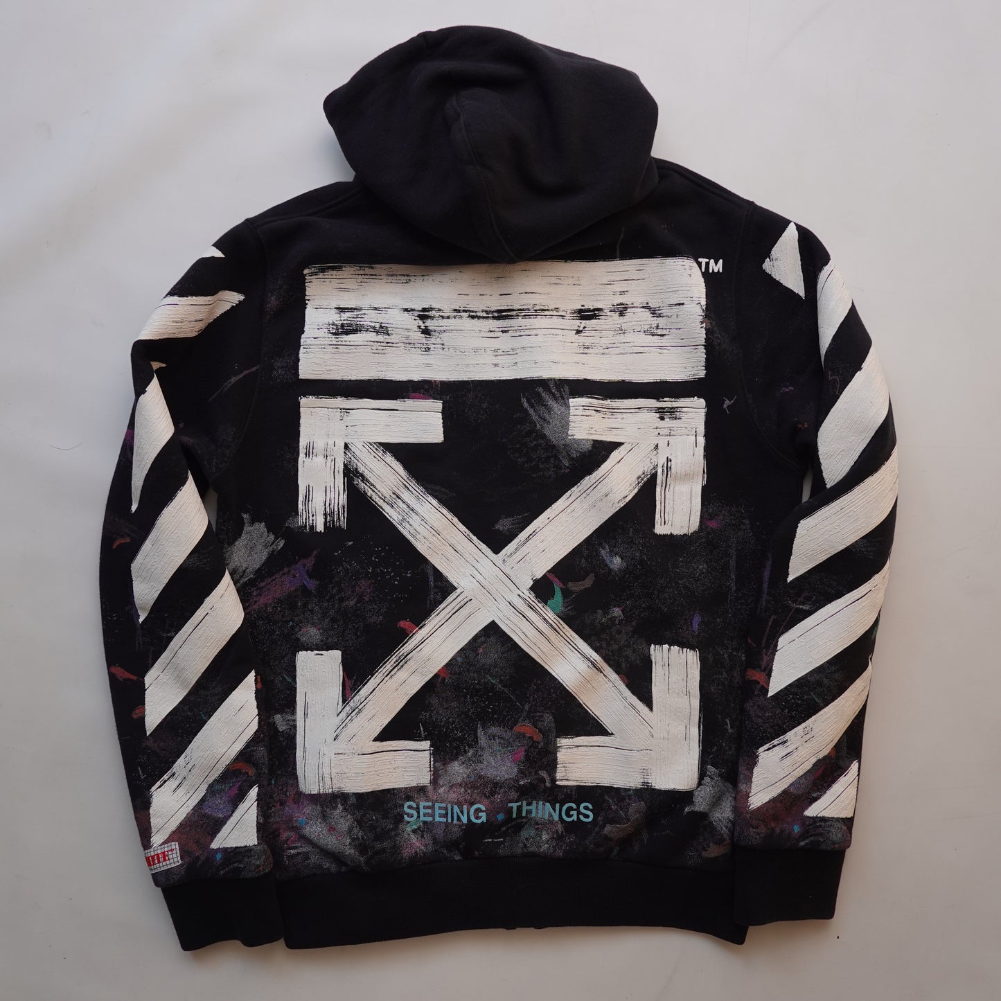 Off-White Galaxy Oversized Zip Up Hoodie - Size XXS