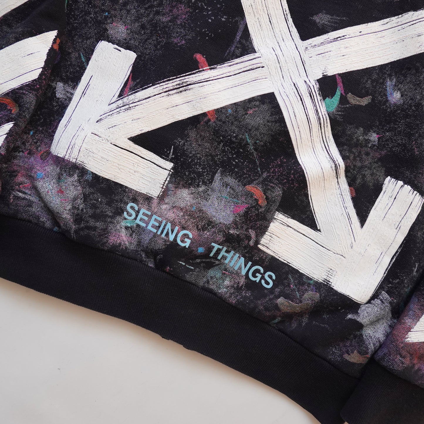 Off-White Galaxy Oversized Zip Up Hoodie - Size XXS