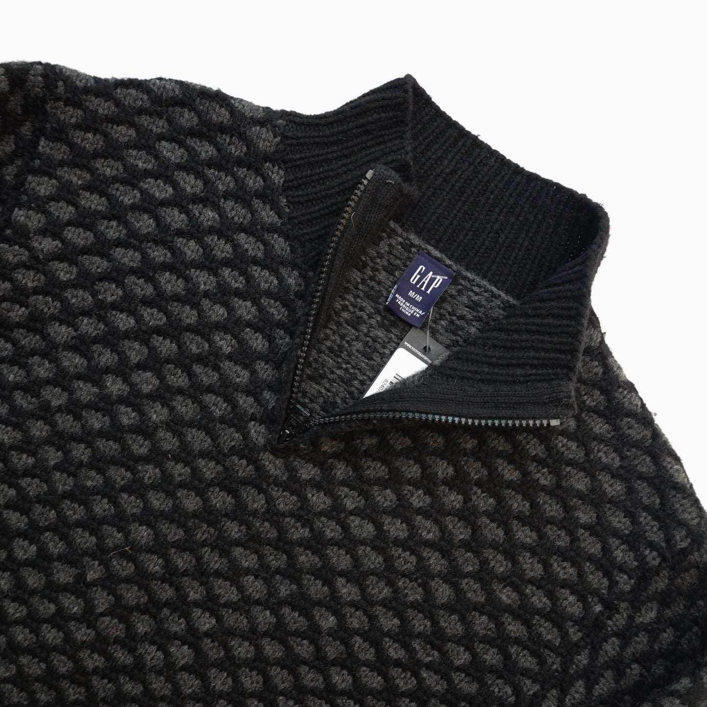 2001 Gap Wool 1/2 Zip Sweater - Size M