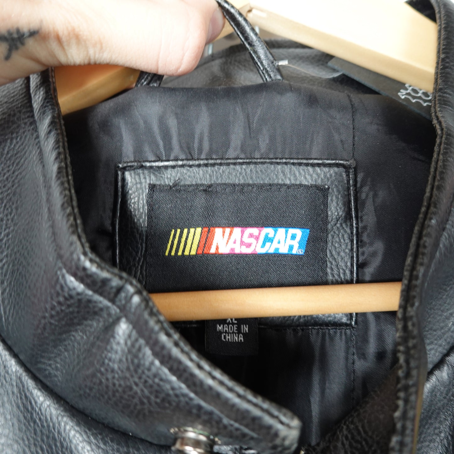 Nascar Two Time Champ Faux Leather Jacket - Size XL