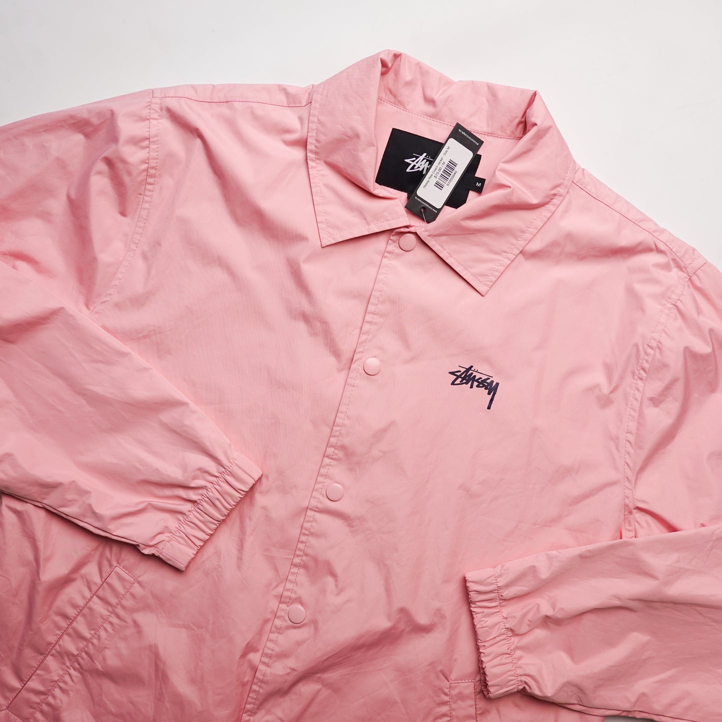 Stussy Pink Coach Jacket - Size M