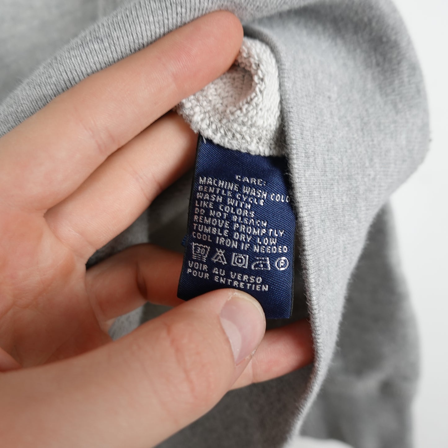 Polo RL Pink Pony Grey Hoodie - Size S