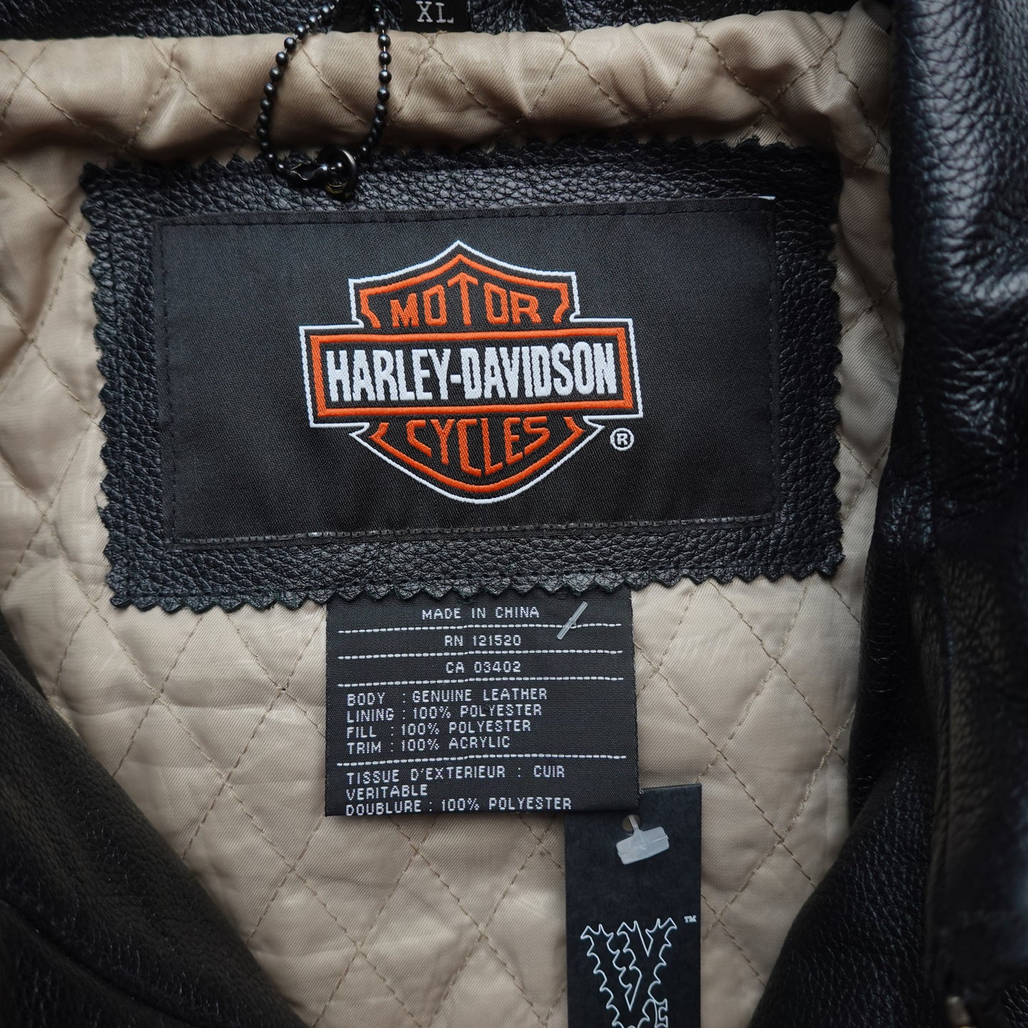 Harley Davidson Leather Jacket - Size XL