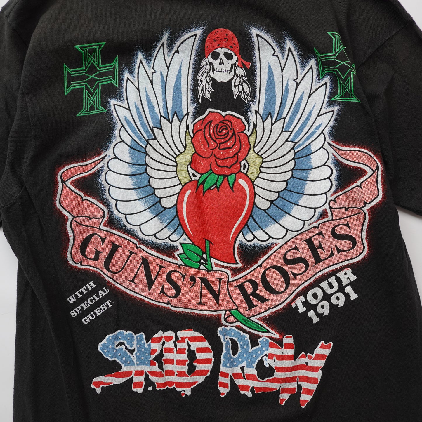 1991 Guns N Roses W/ Skid Row Tee - Size M