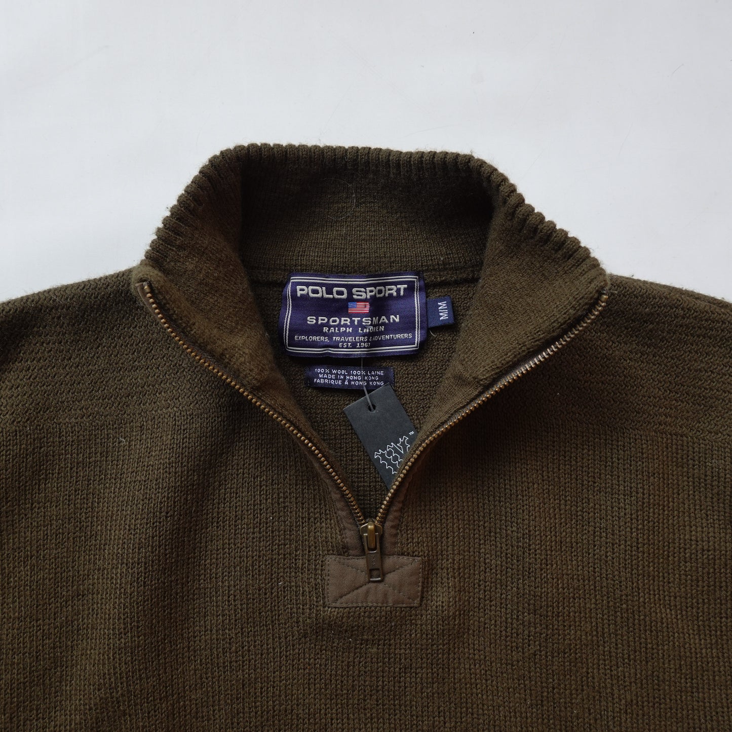 Polo Sport Military 1/4 Zip Sweater - Size M